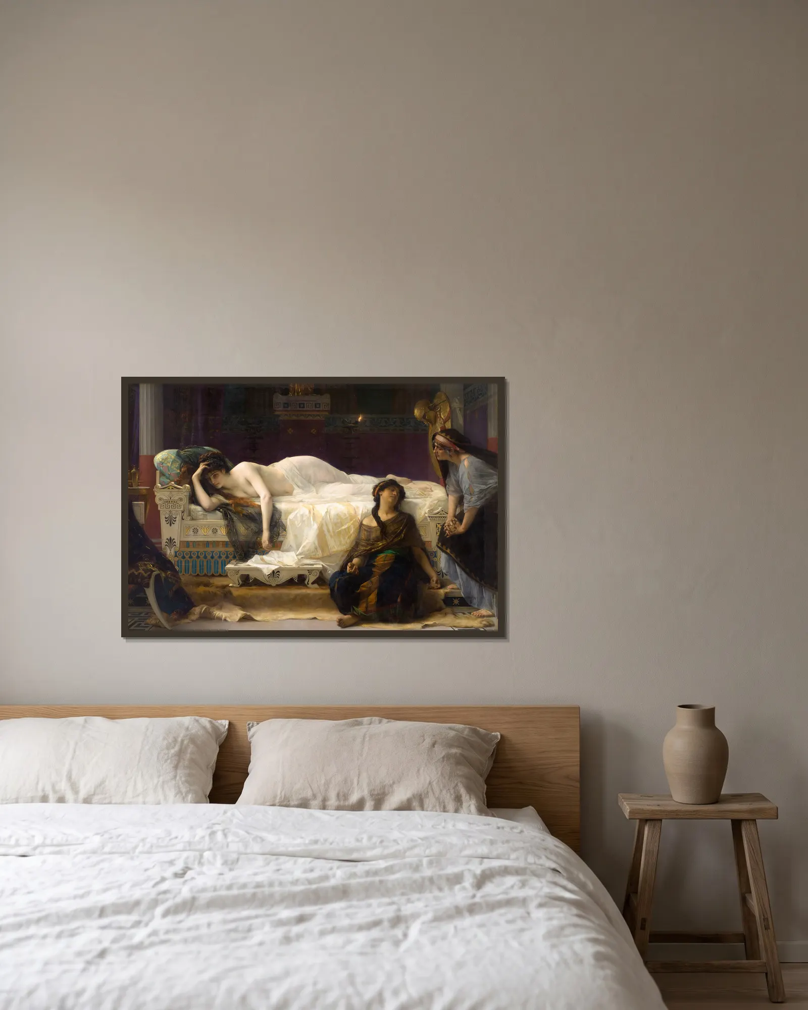 Phèdre av Alexandre Cabanel inramad på en vägg