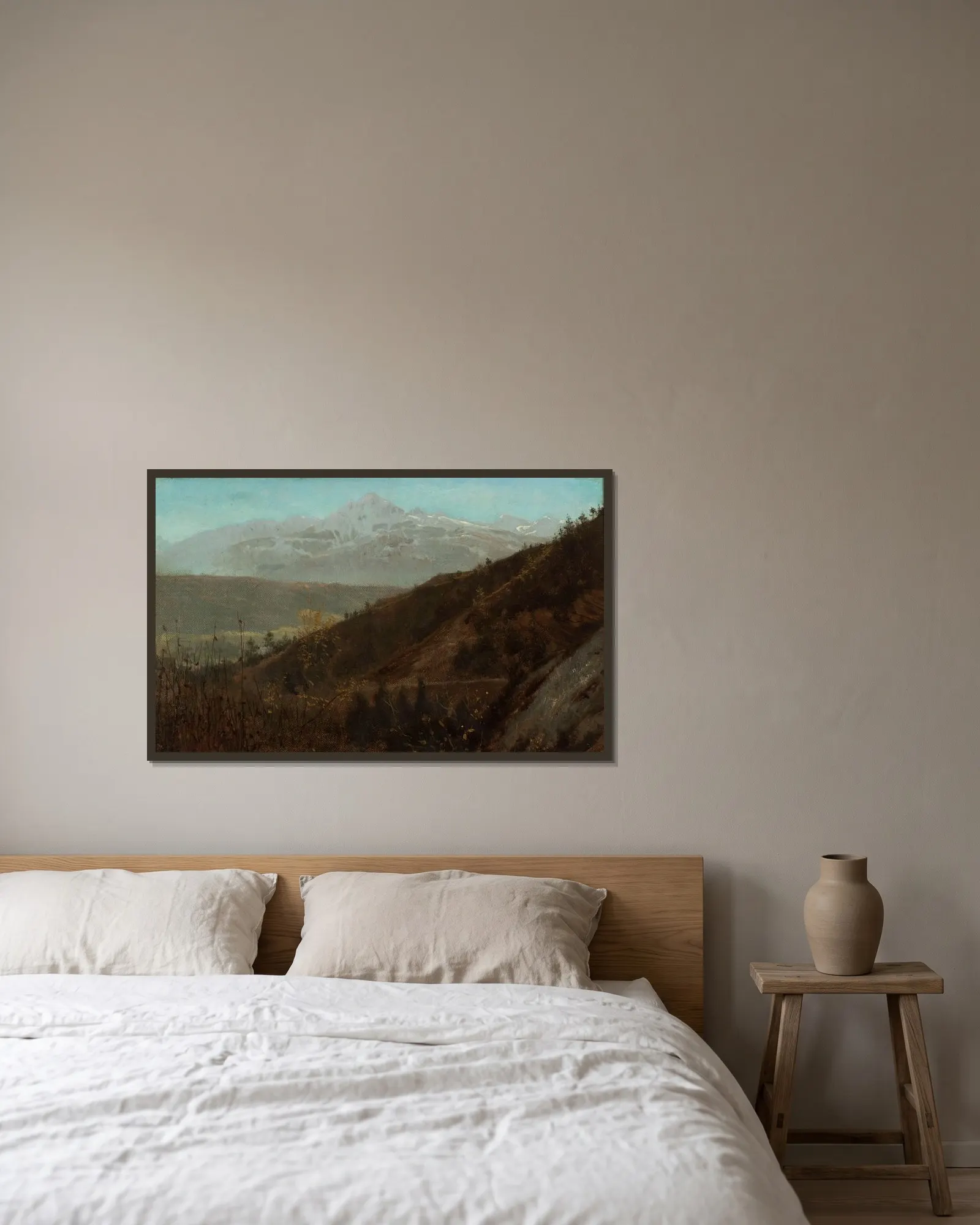 Mountain landscape av Lawrence Alma-Tadema inramad på en vägg