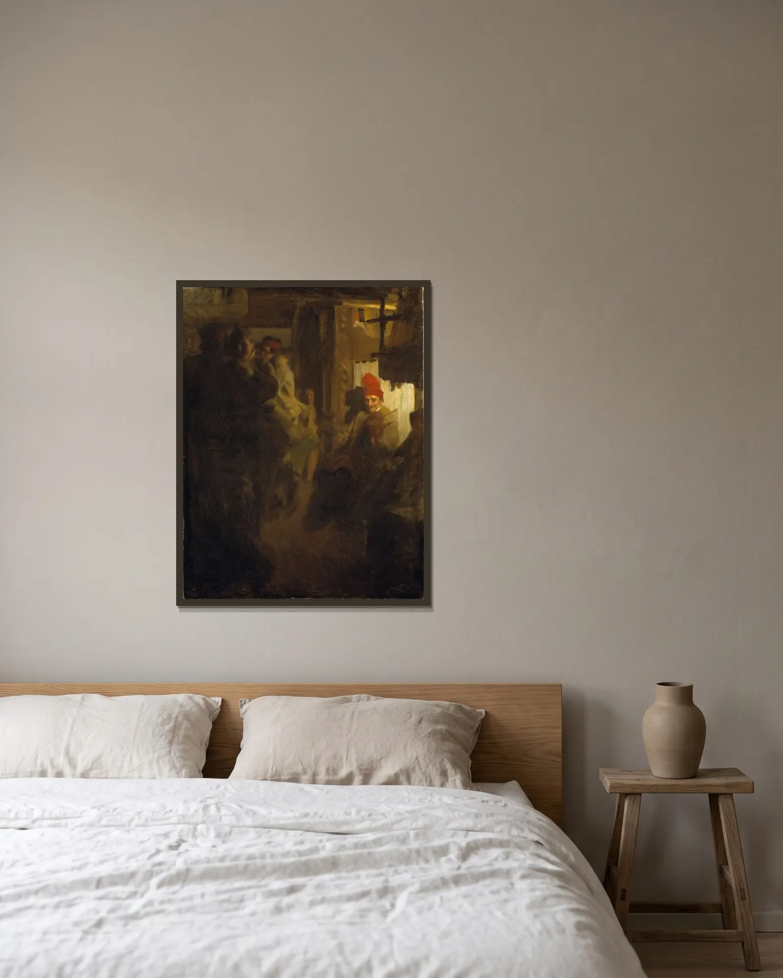 Dancing in Gopsmor av Anders Zorn inramad på en vägg