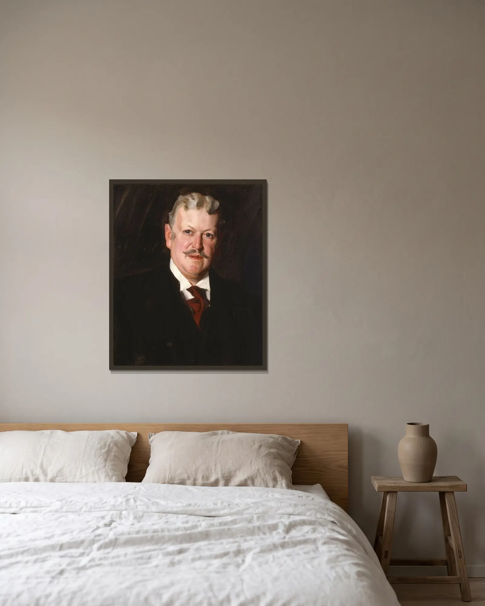 Daniel Catlin av Anders Zorn inramad på en vägg