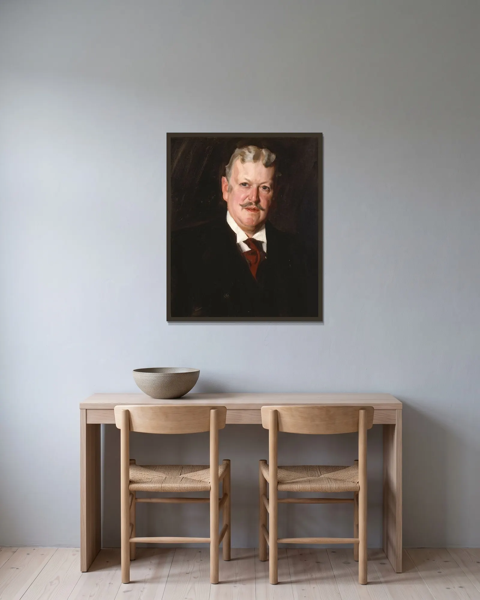Daniel Catlin av Anders Zorn inramad på en vägg