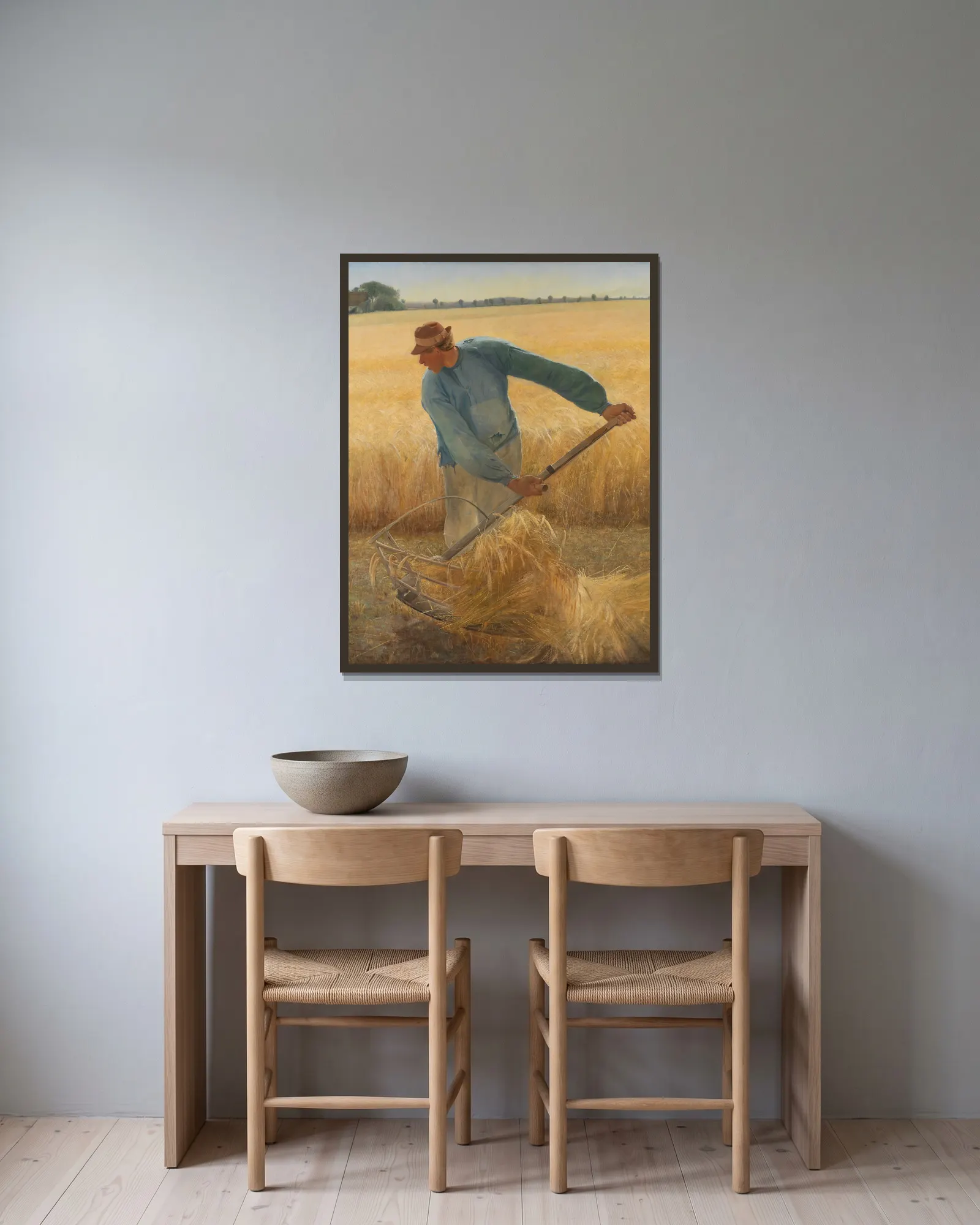 Harvest av Laurits Andersen Ring inramad på en vägg