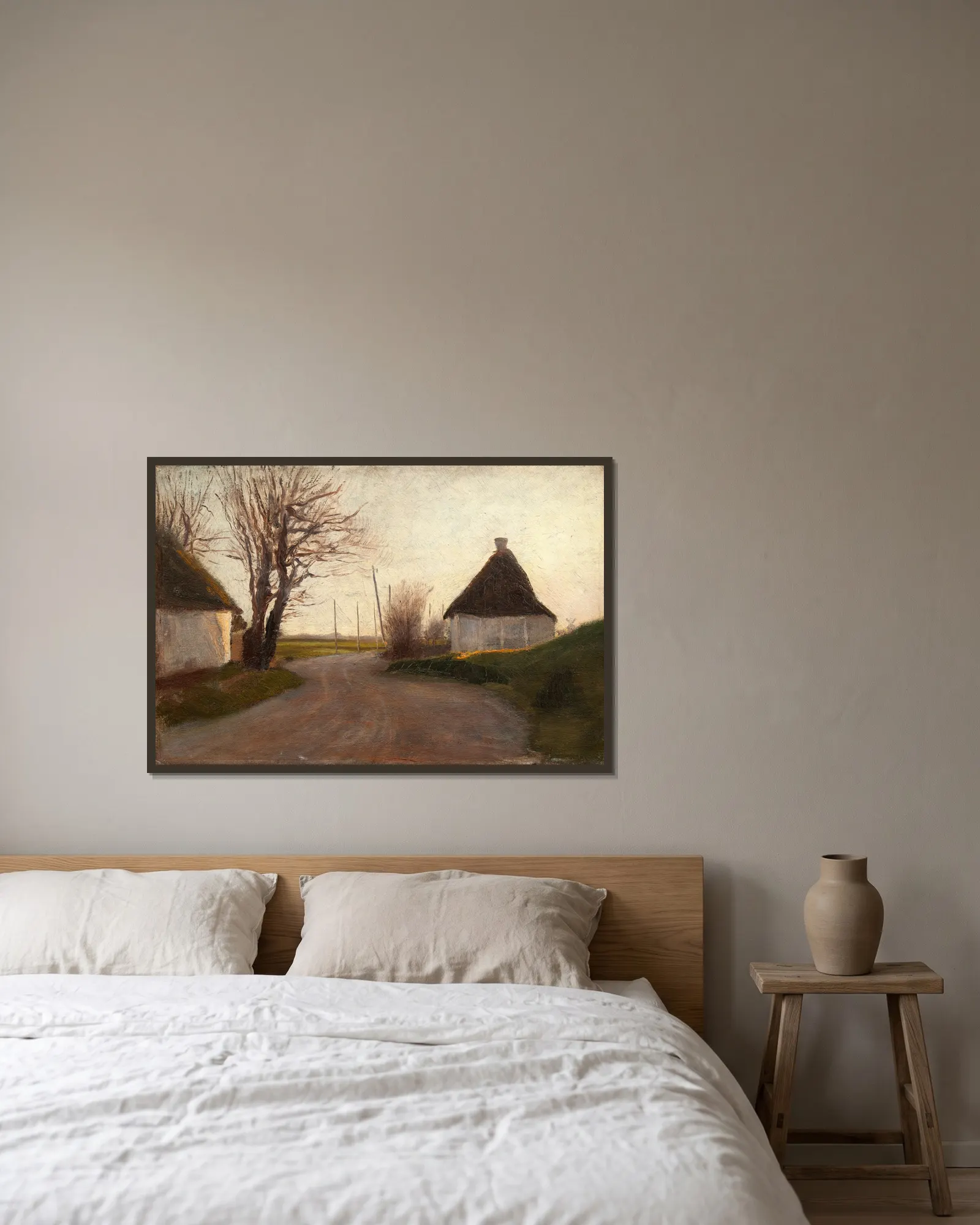 Landscape av Laurits Andersen Ring inramad på en vägg