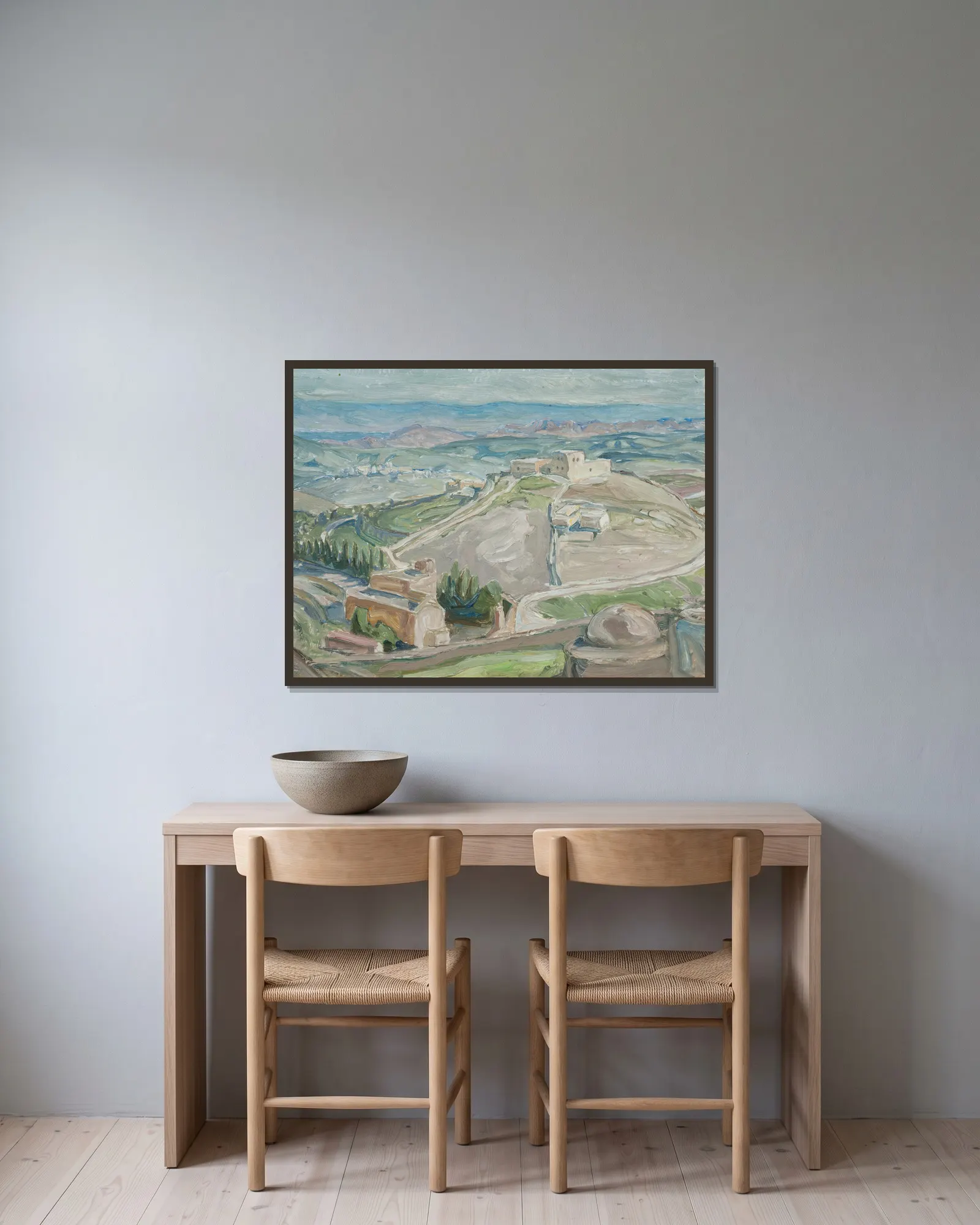 Study from Gethsemane av Anna Boberg inramad på en vägg