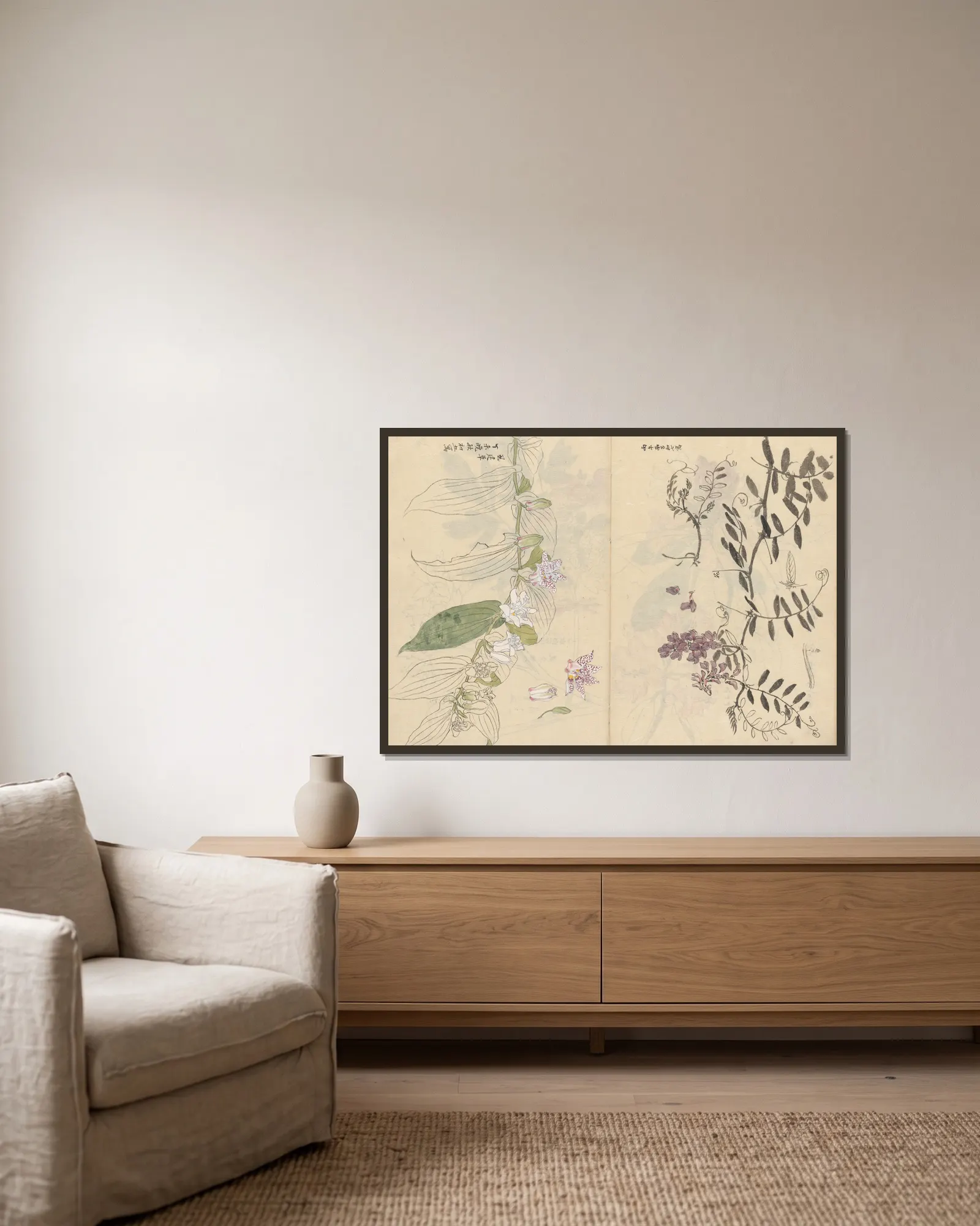 Sketchbook Pl.072 av Ariyoshi Kondo inramad på en vägg