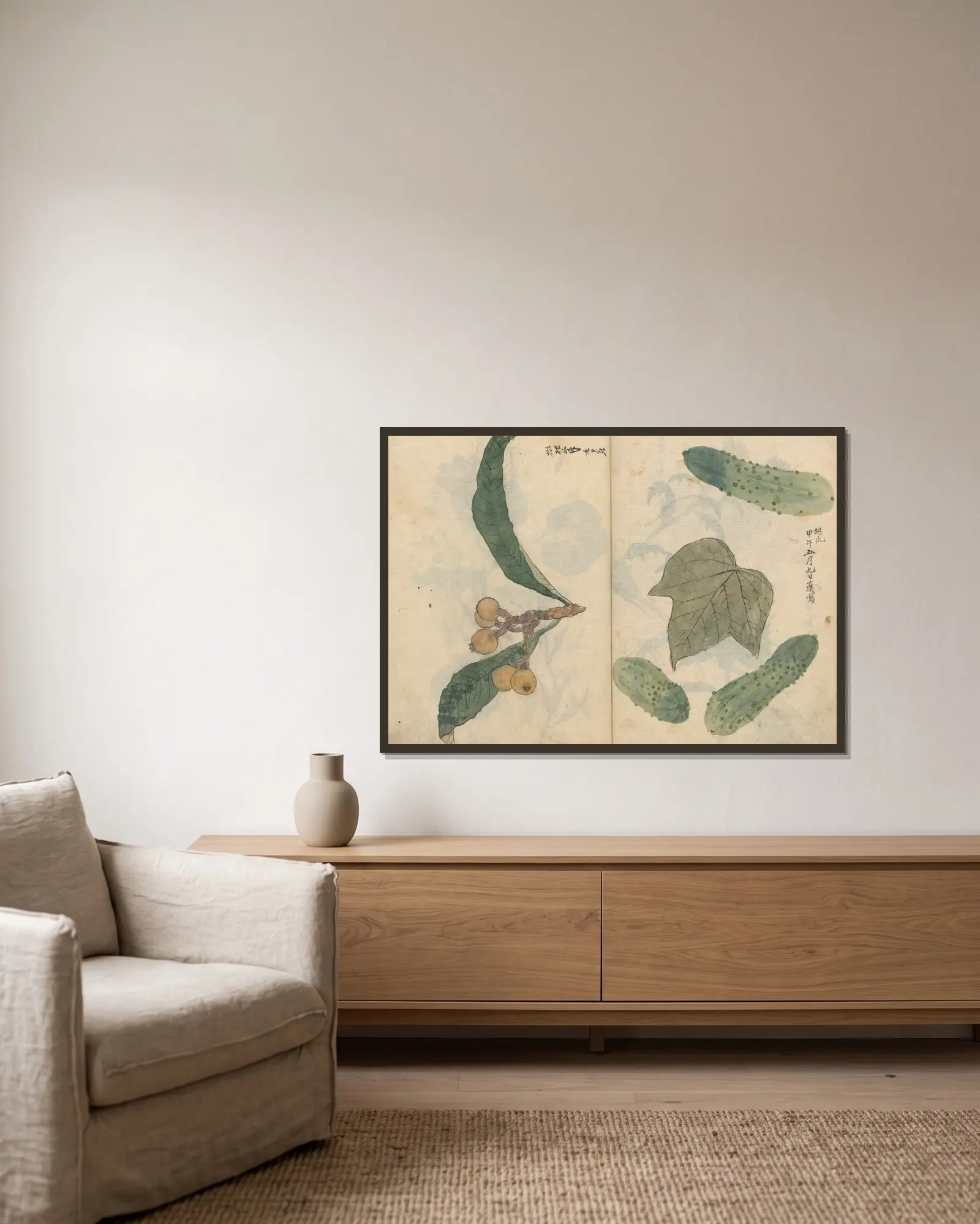 Sketchbook Pl.101 av Ariyoshi Kondo inramad på en vägg