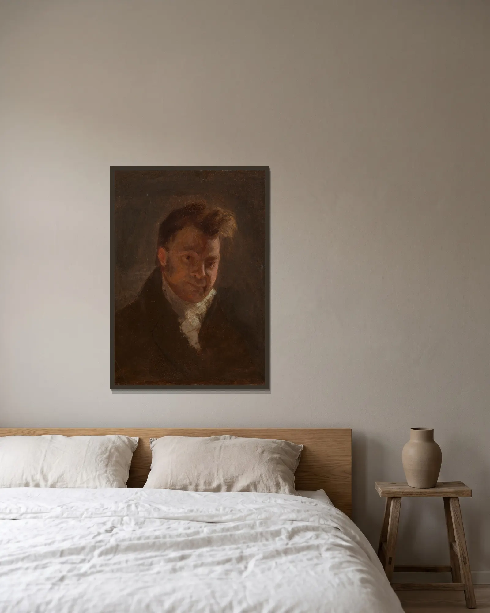 Joseph Gales av Samuel Finley Breese Morse inramad på en vägg