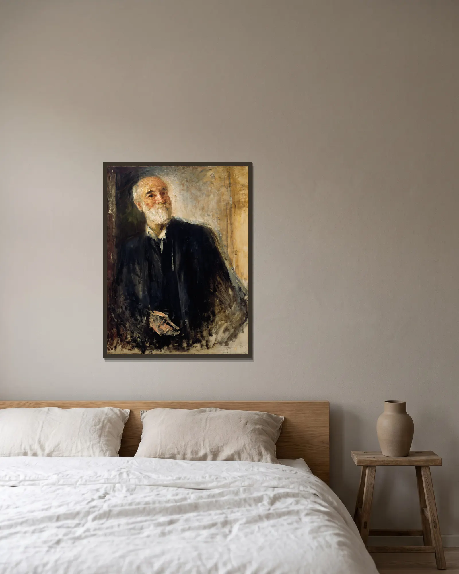 Self-Portrait av John Butler Yeats inramad på en vägg