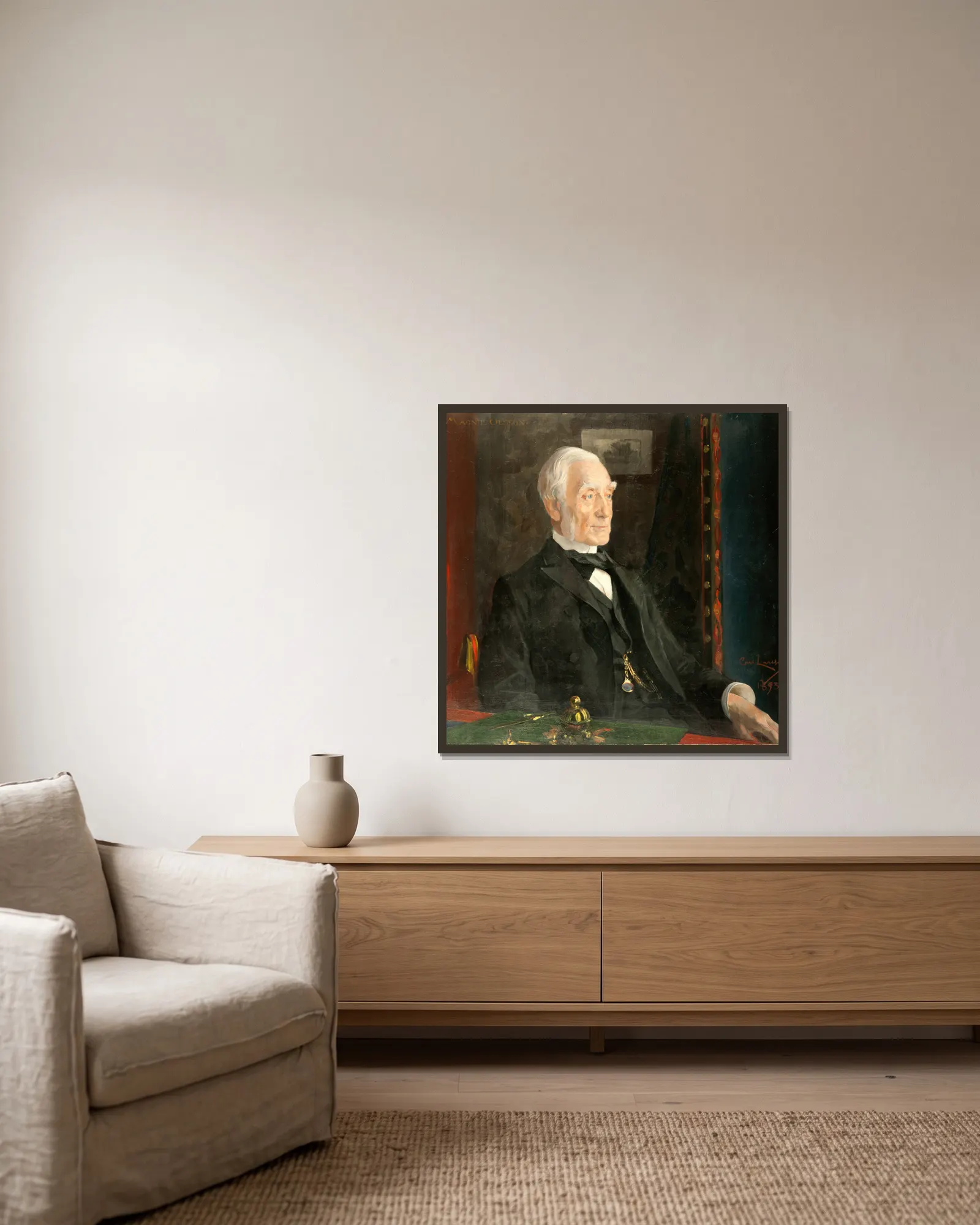 Magnus Olsson av Carl Larsson inramad på en vägg