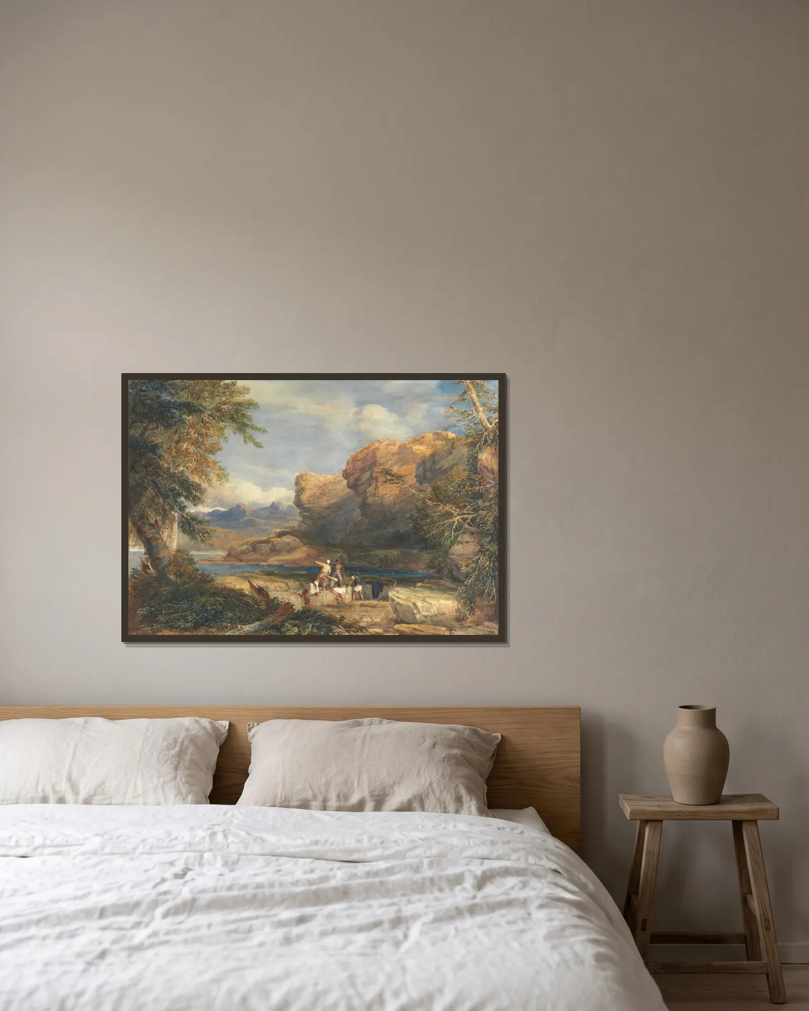 Pirate’s Isle av David Cox inramad på en vägg