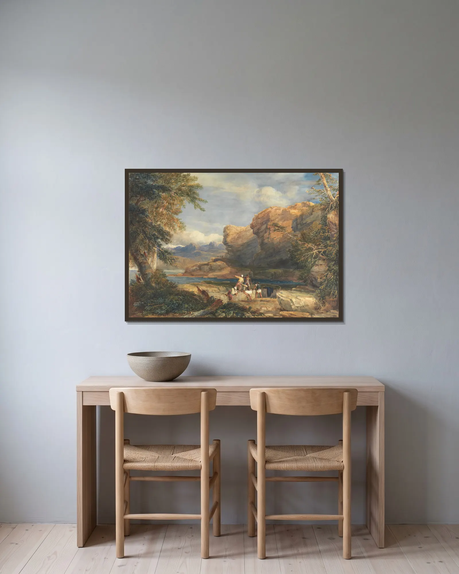 Pirate’s Isle av David Cox inramad på en vägg