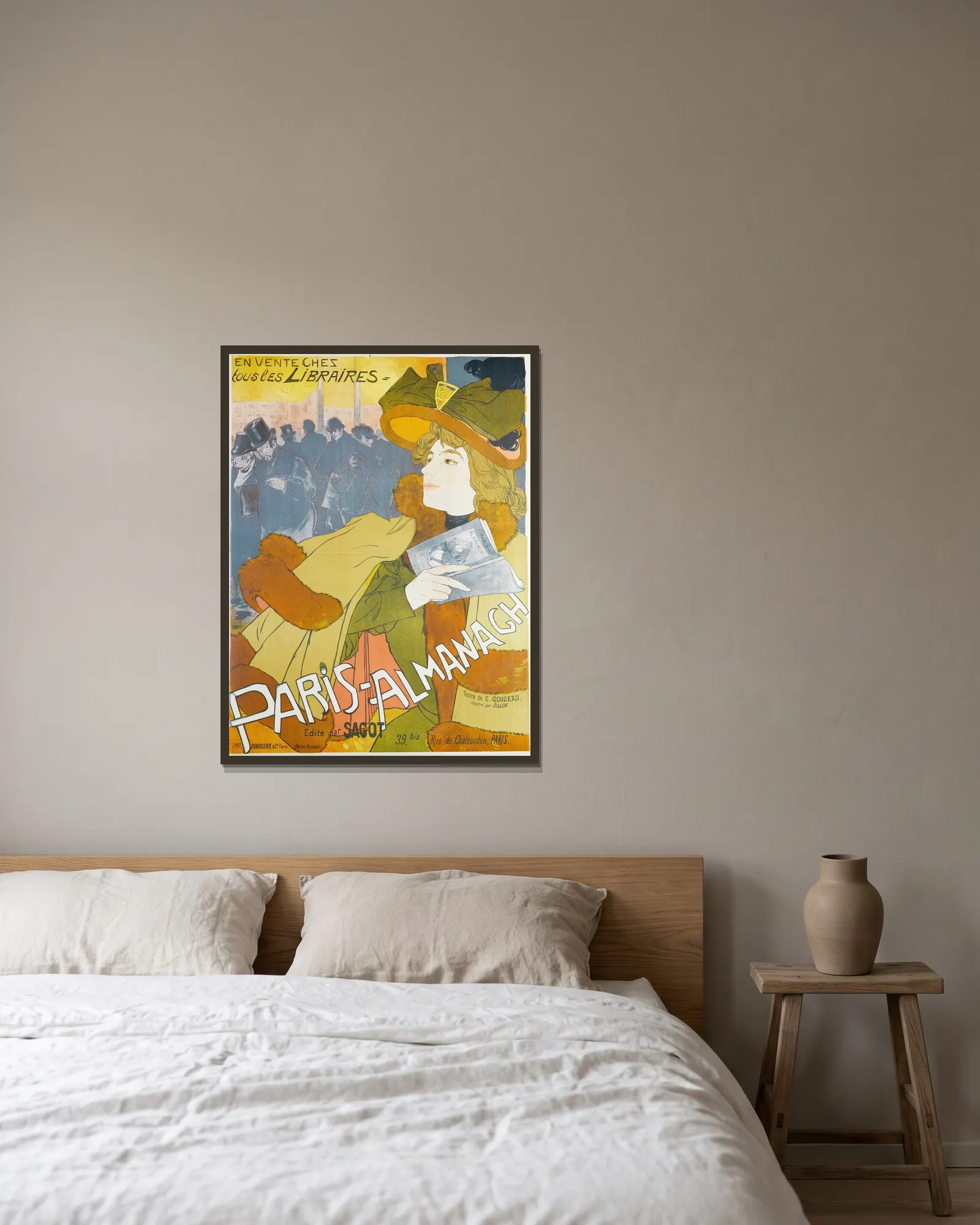 En Vente Chez Tous Les Libraires av Georges de Feure inramad på en vägg