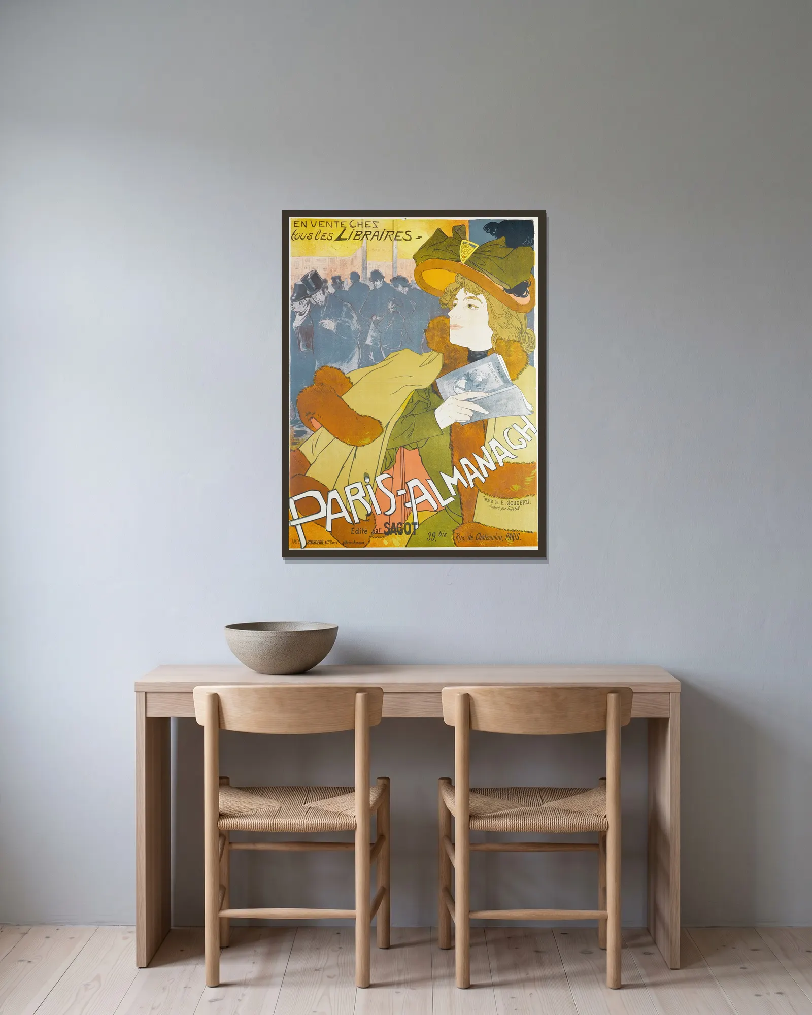 En Vente Chez Tous Les Libraires av Georges de Feure inramad på en vägg