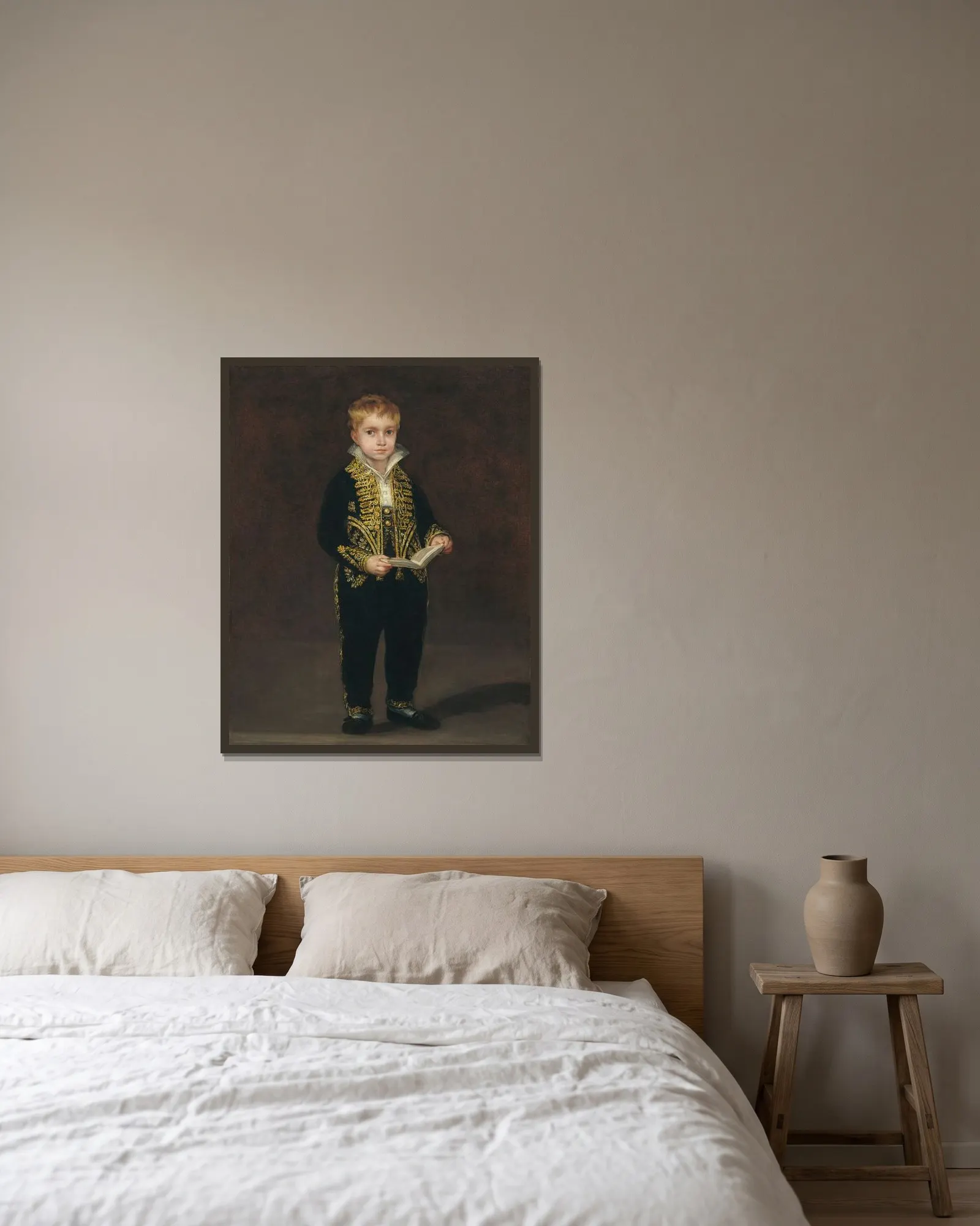 Victor Guye av Francisco de Goya inramad på en vägg