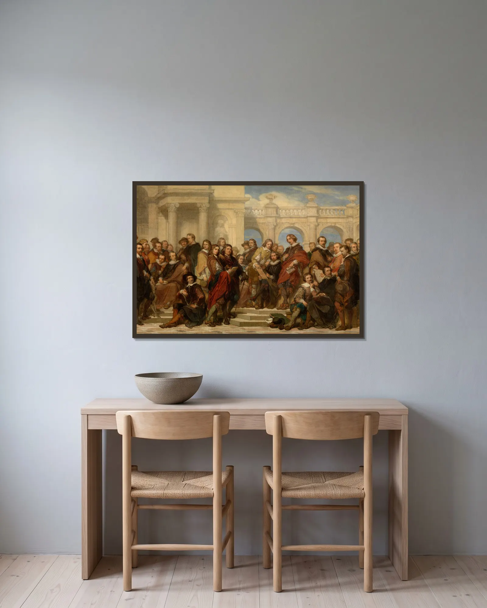 Painters and Etchers av Nicaise De Keyser inramad på en vägg