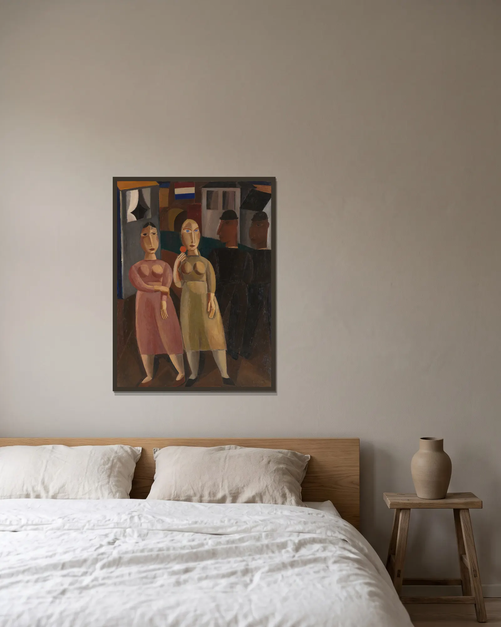 Sunday av Gustave De Smet inramad på en vägg