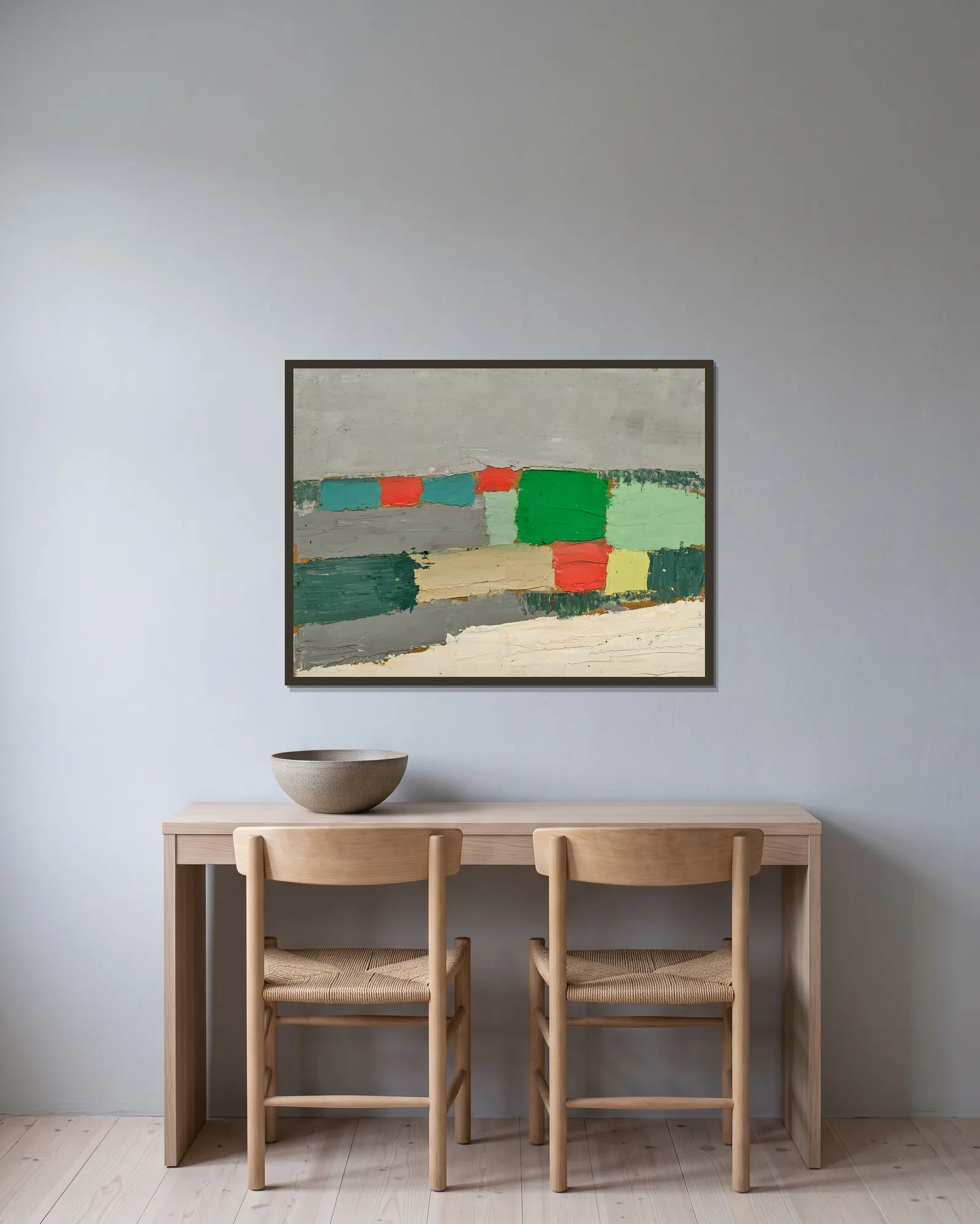 Chevreuse av Nicolas De Staël inramad på en vägg