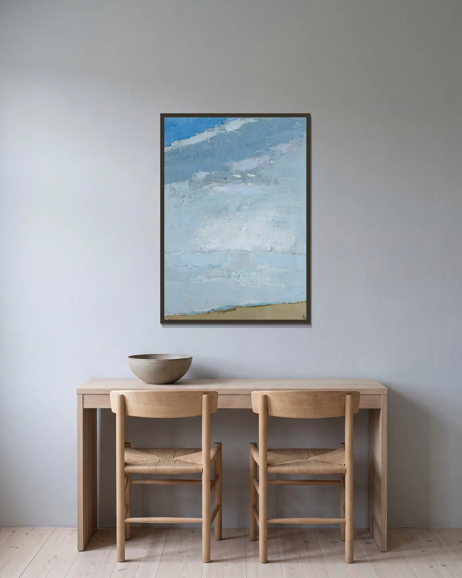 Ciel av Nicolas De Staël inramad på en vägg