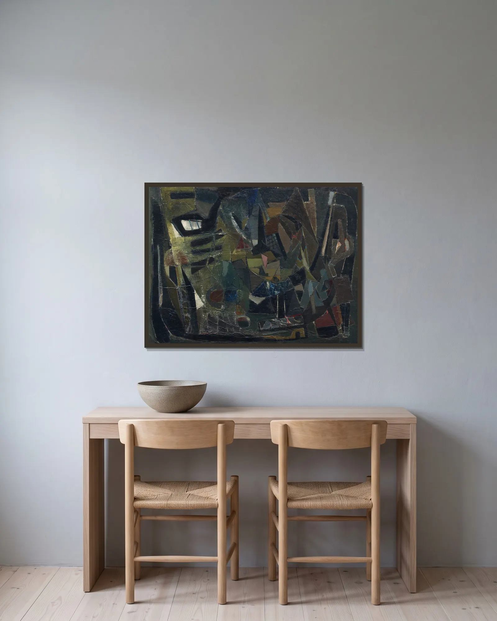 La part du vent av Nicolas De Staël inramad på en vägg
