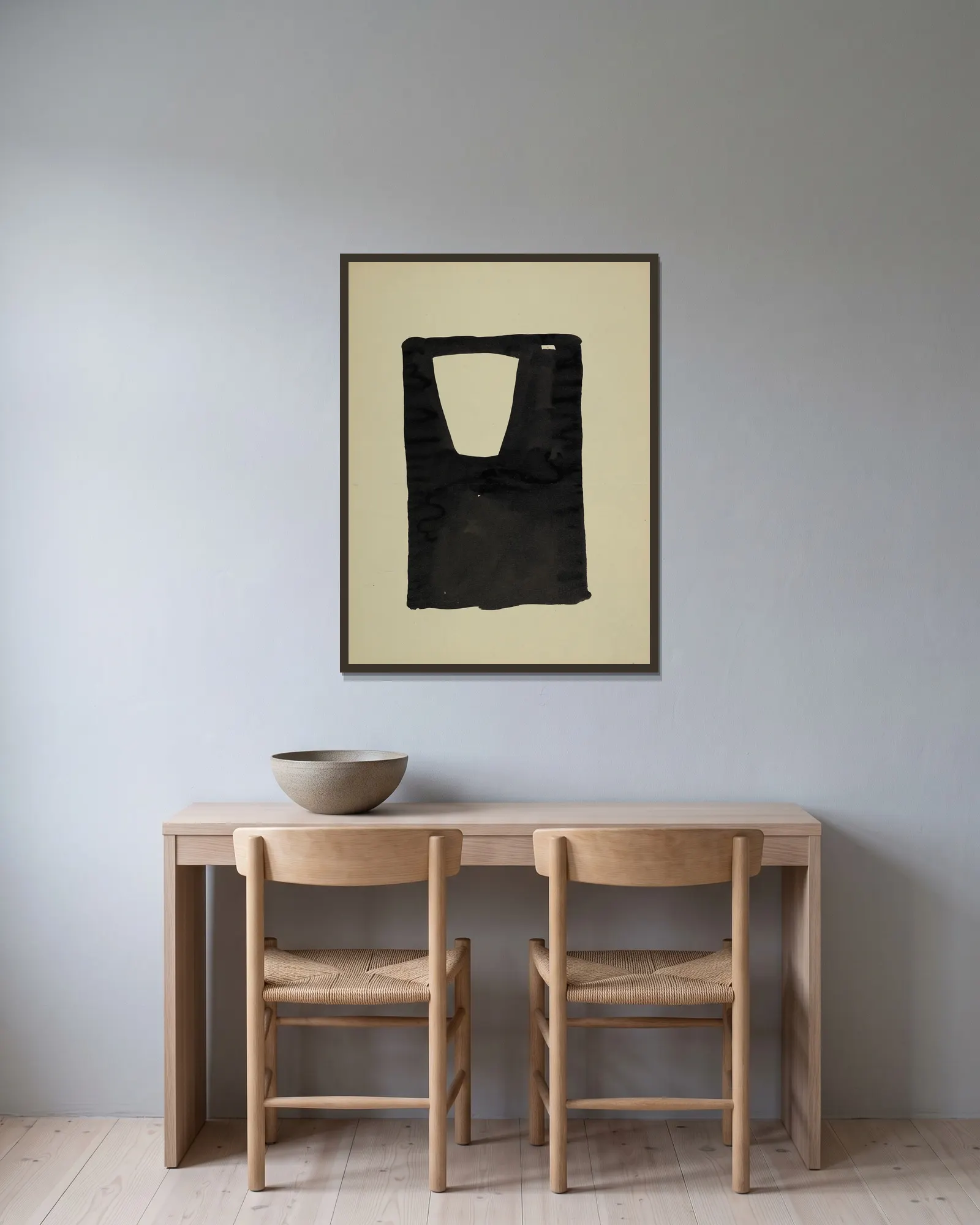 L’Extravagant av Nicolas De Staël inramad på en vägg