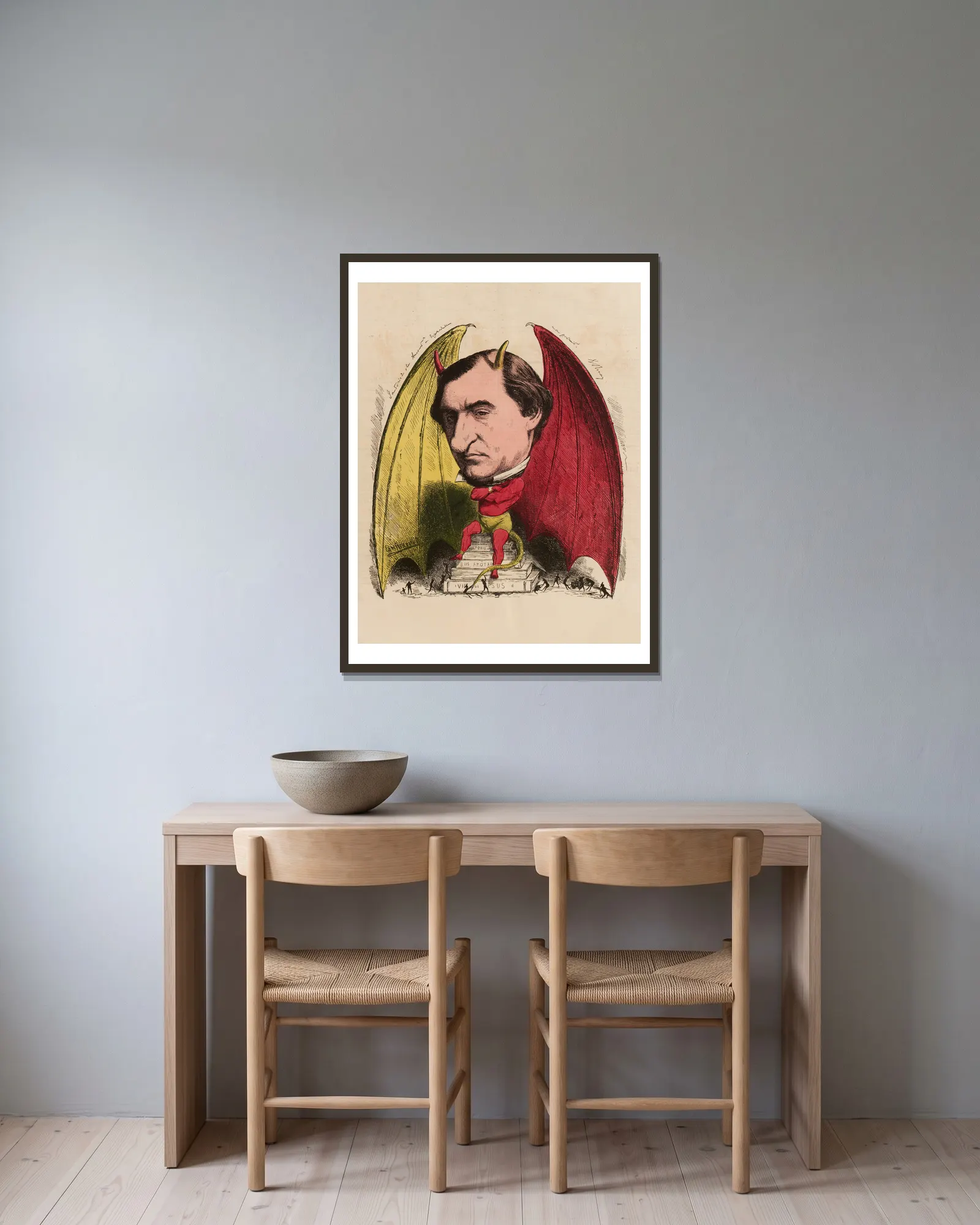 Ernest Renan av Edward Ancourt inramad på en vägg