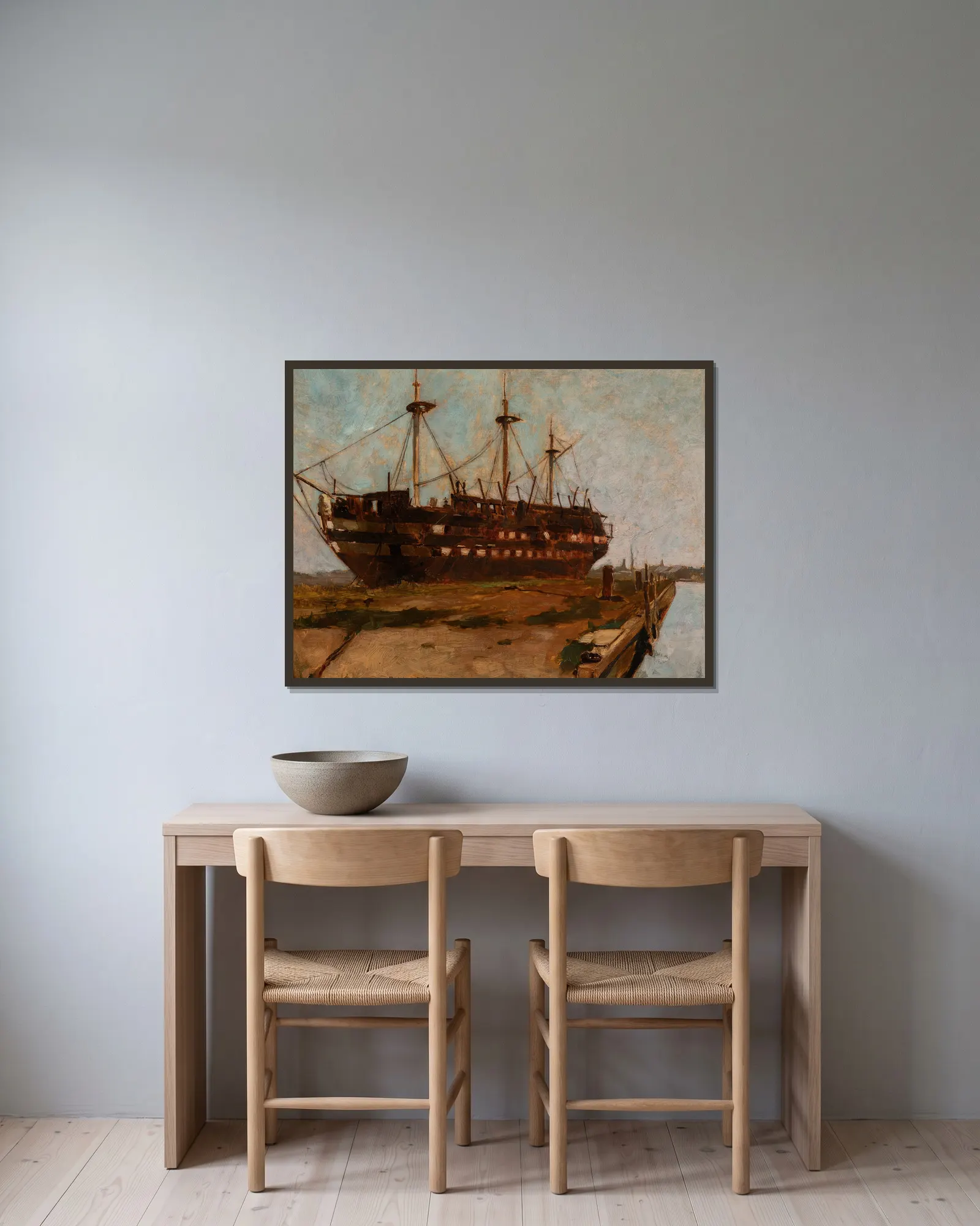 The Constitution av Emil Carlsen inramad på en vägg
