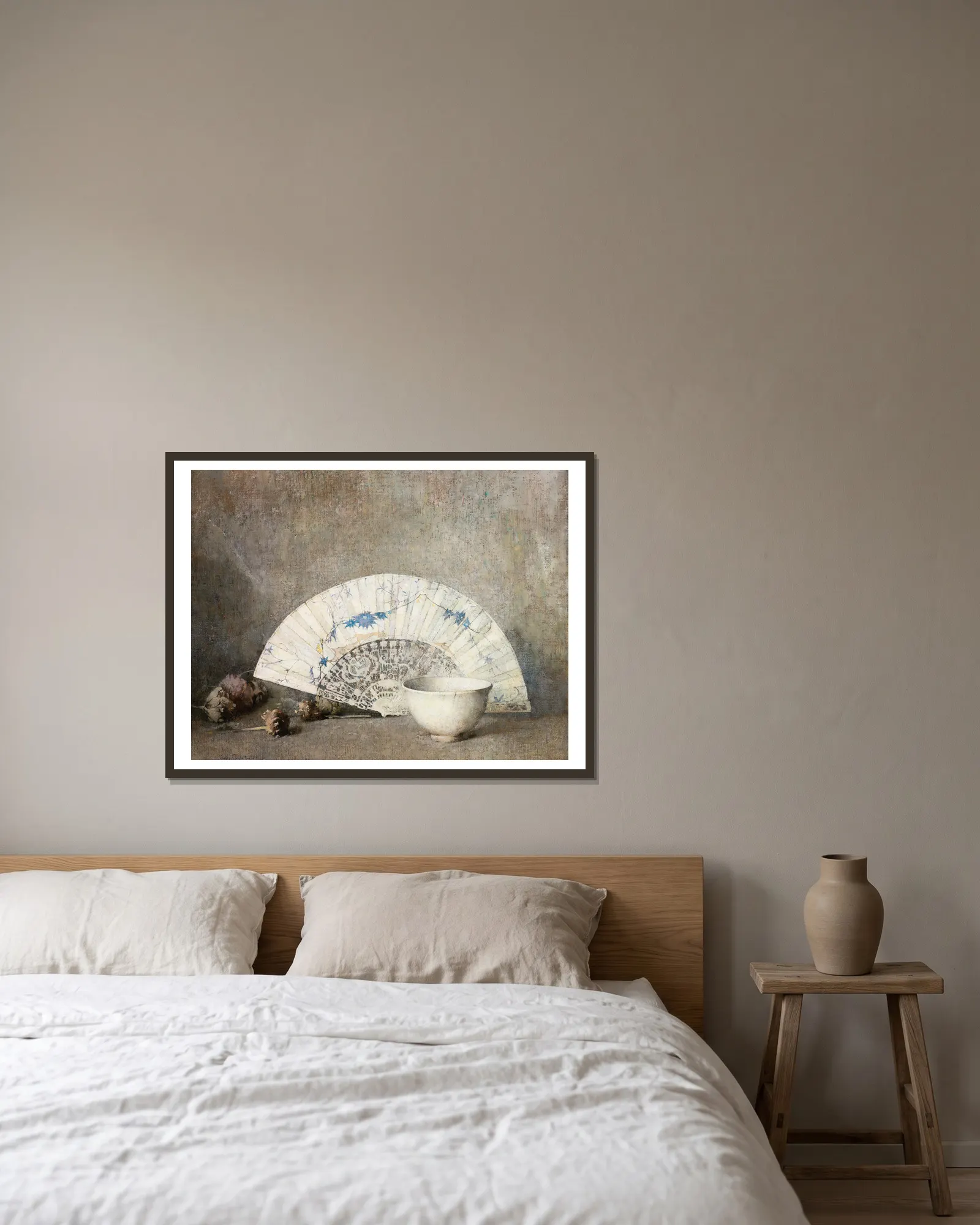 The Fan av Emil Carlsen inramad på en vägg