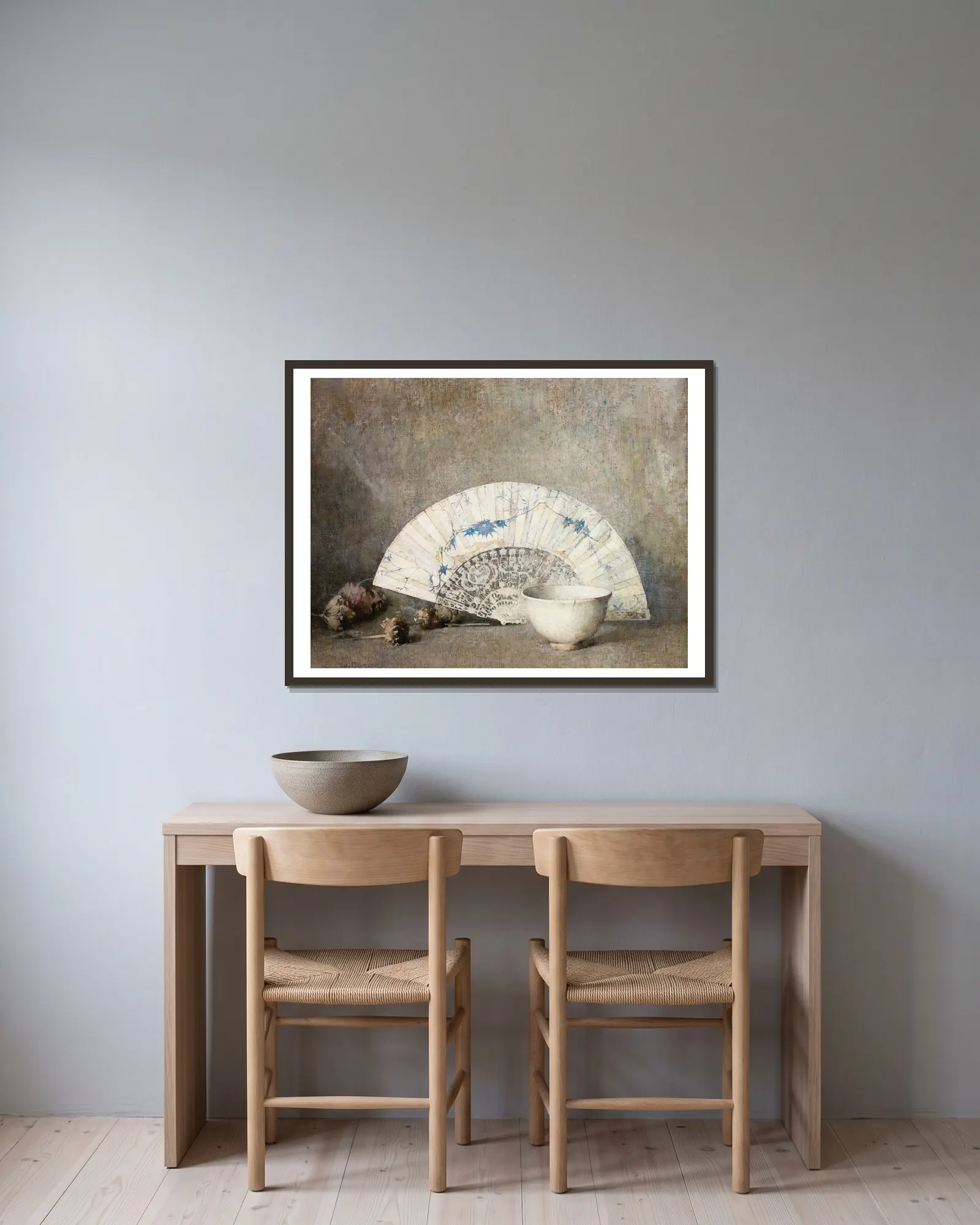 The Fan av Emil Carlsen inramad på en vägg
