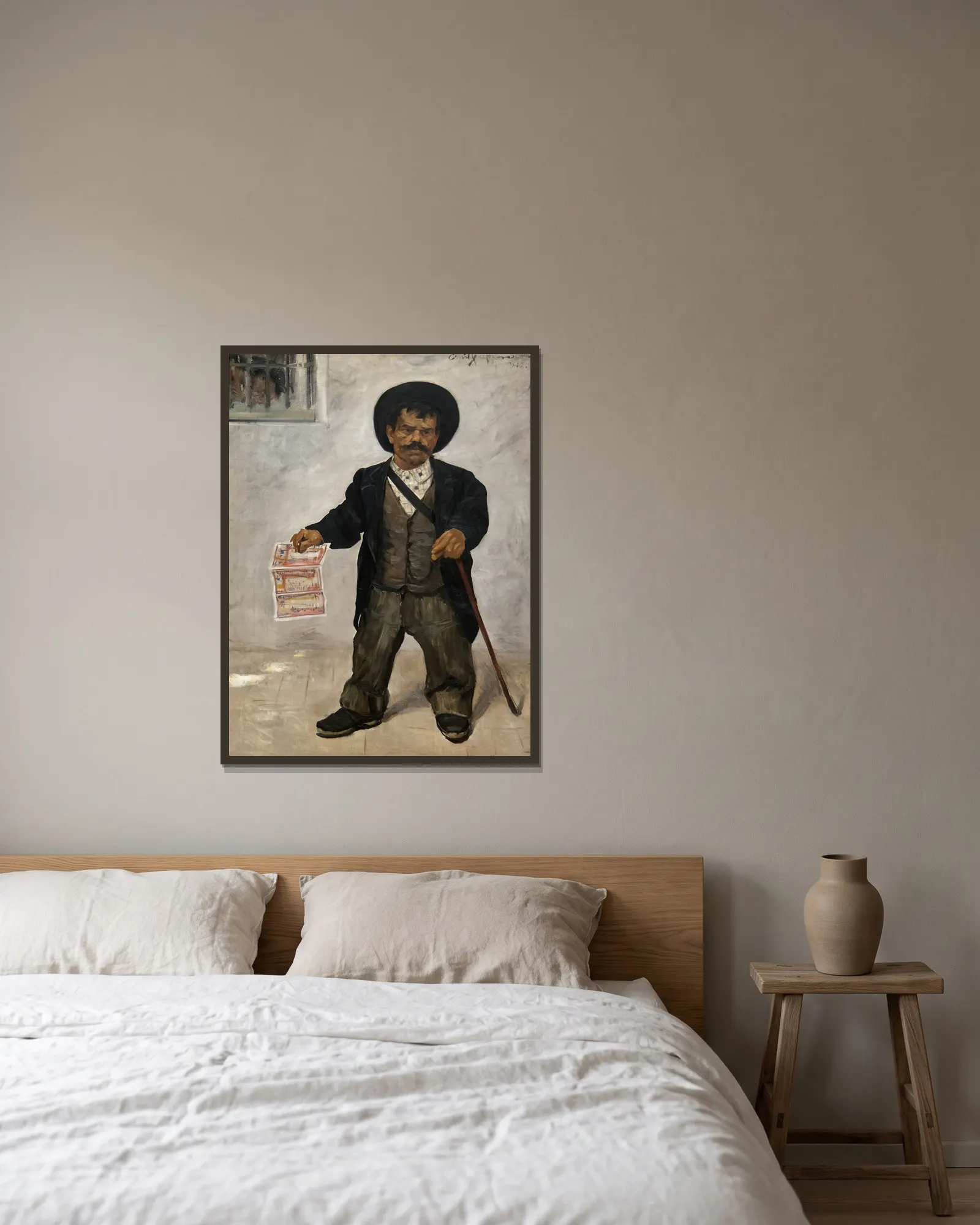 Spanish Dwarf av Ernst Josephson inramad på en vägg
