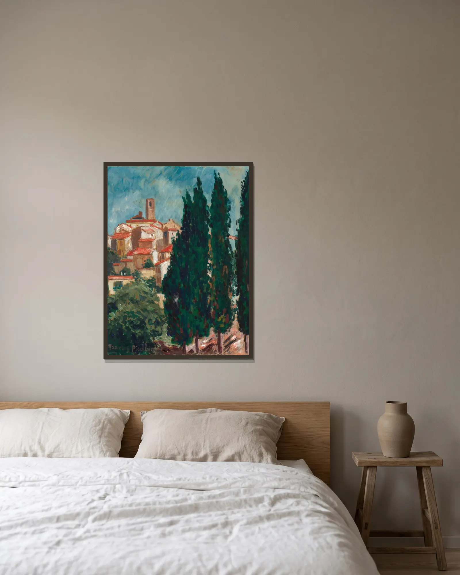 Sans titre (Saint-Paul-de-Vence), 1938 av Francis Picabia inramad på en vägg