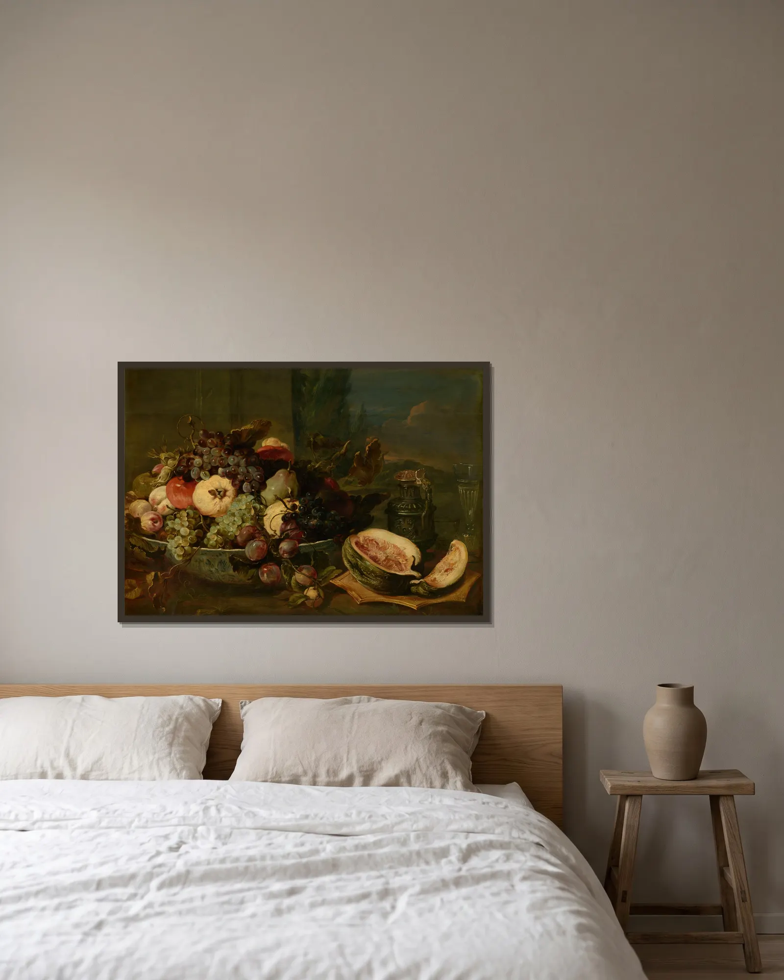 Still Life av Frans Snyders inramad på en vägg