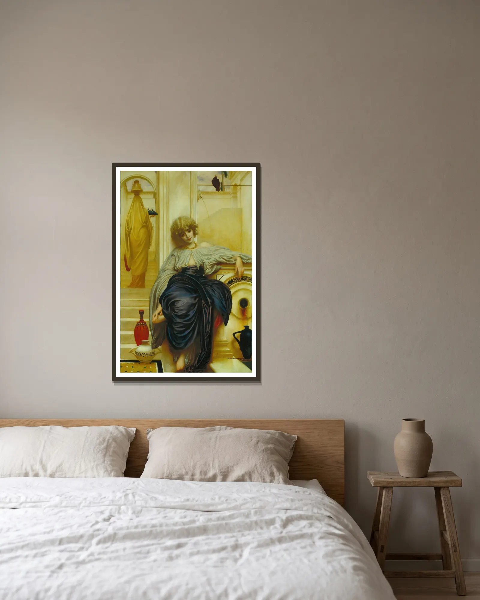Lieder ohne Worte av Frederic Leighton inramad på en vägg