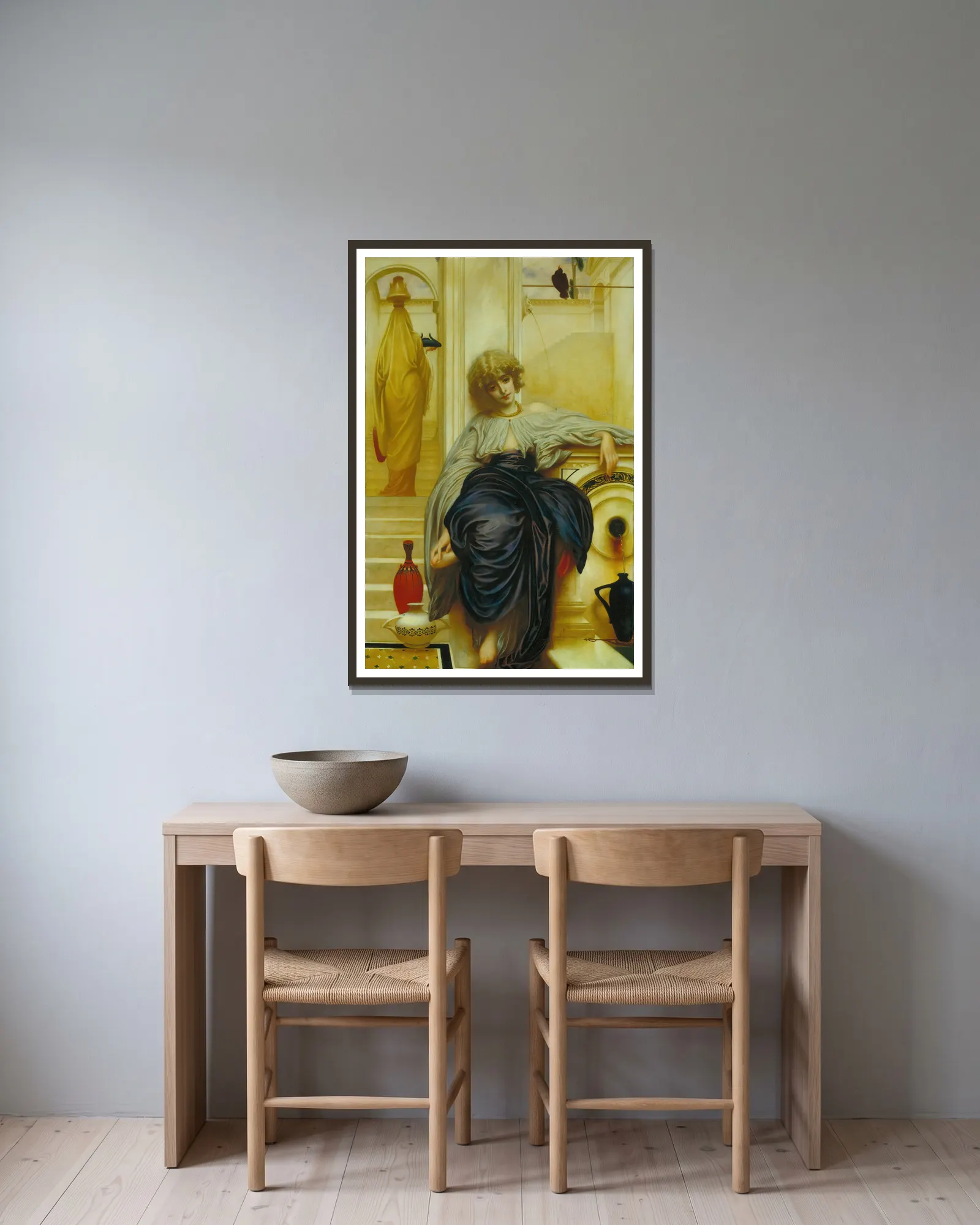 Lieder ohne Worte av Frederic Leighton inramad på en vägg