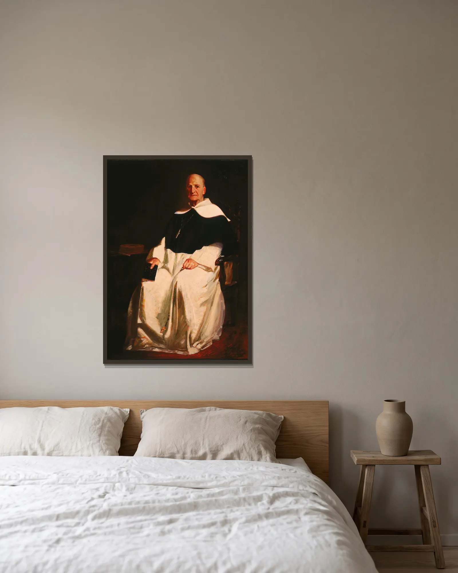 The Dominican av George Luks inramad på en vägg