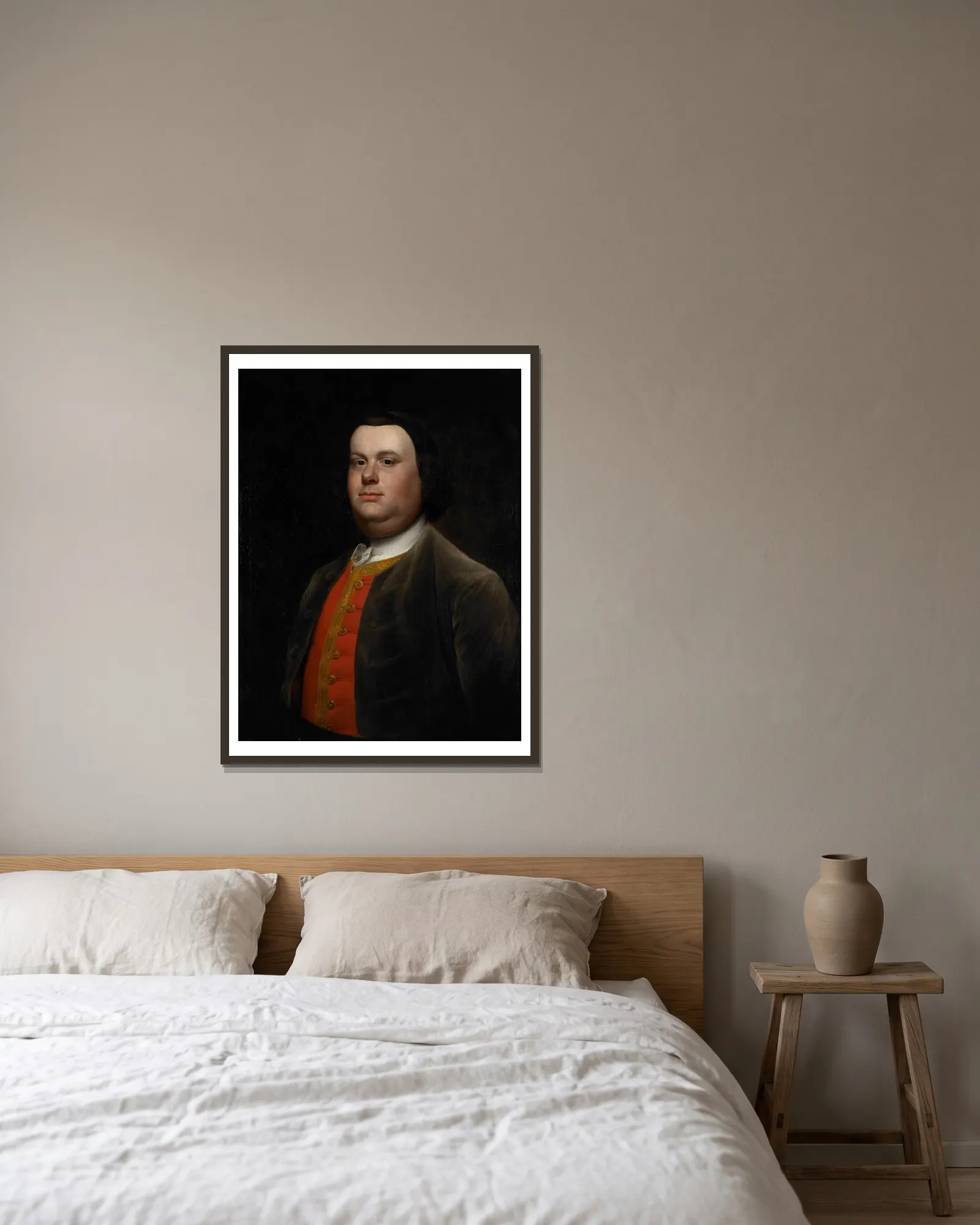 James Stanley av George Stubbs inramad på en vägg