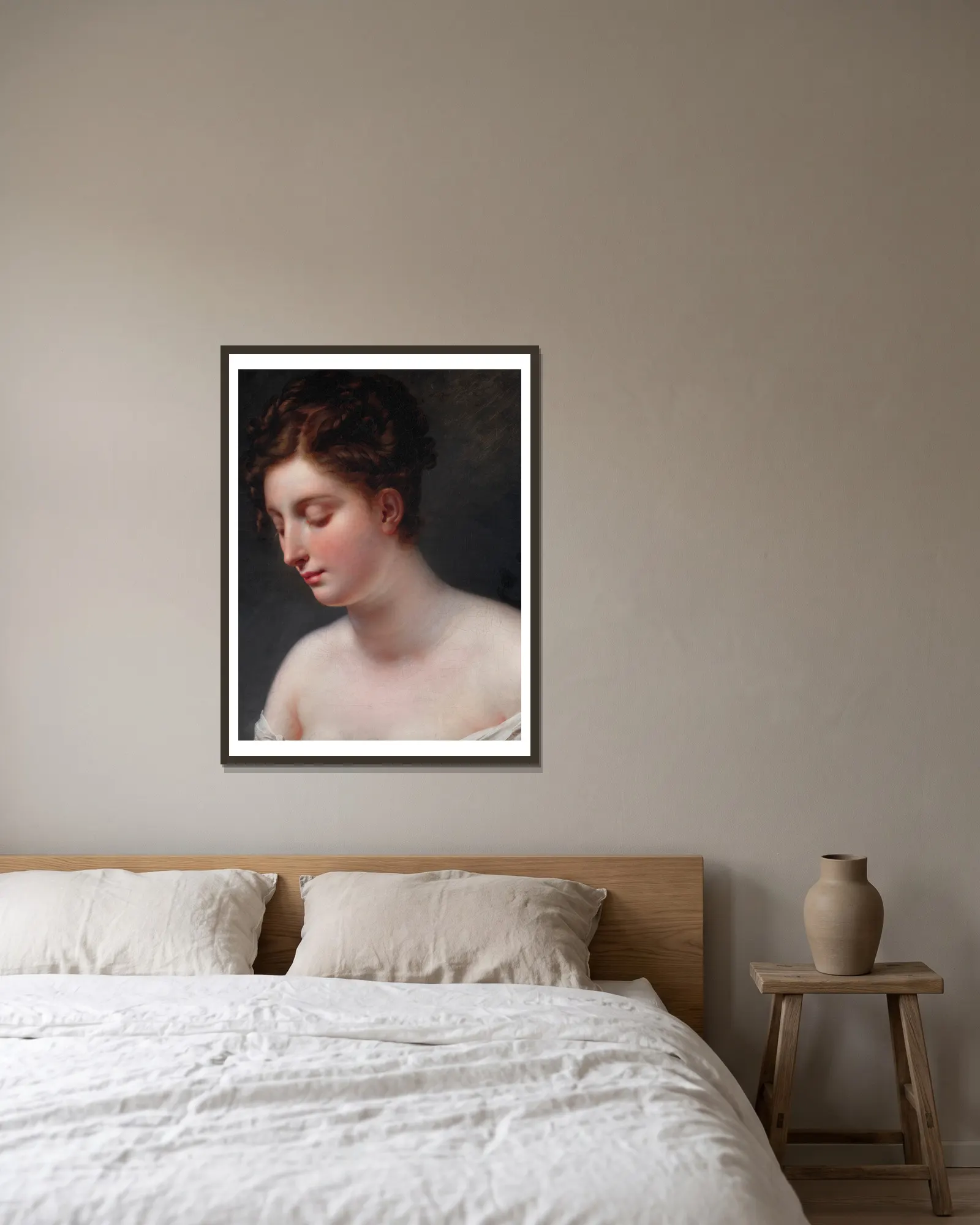 Galatea av Anne Louis Girodet-Trioson inramad på en vägg