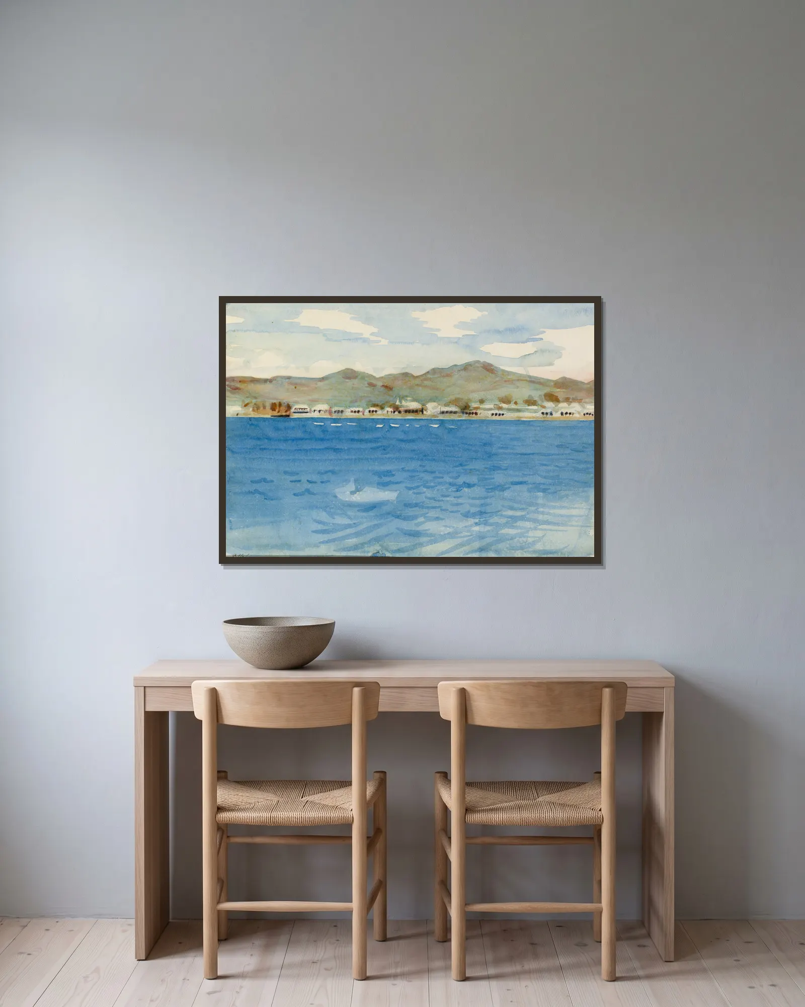Azores av Abbott Handerson Thayer inramad på en vägg