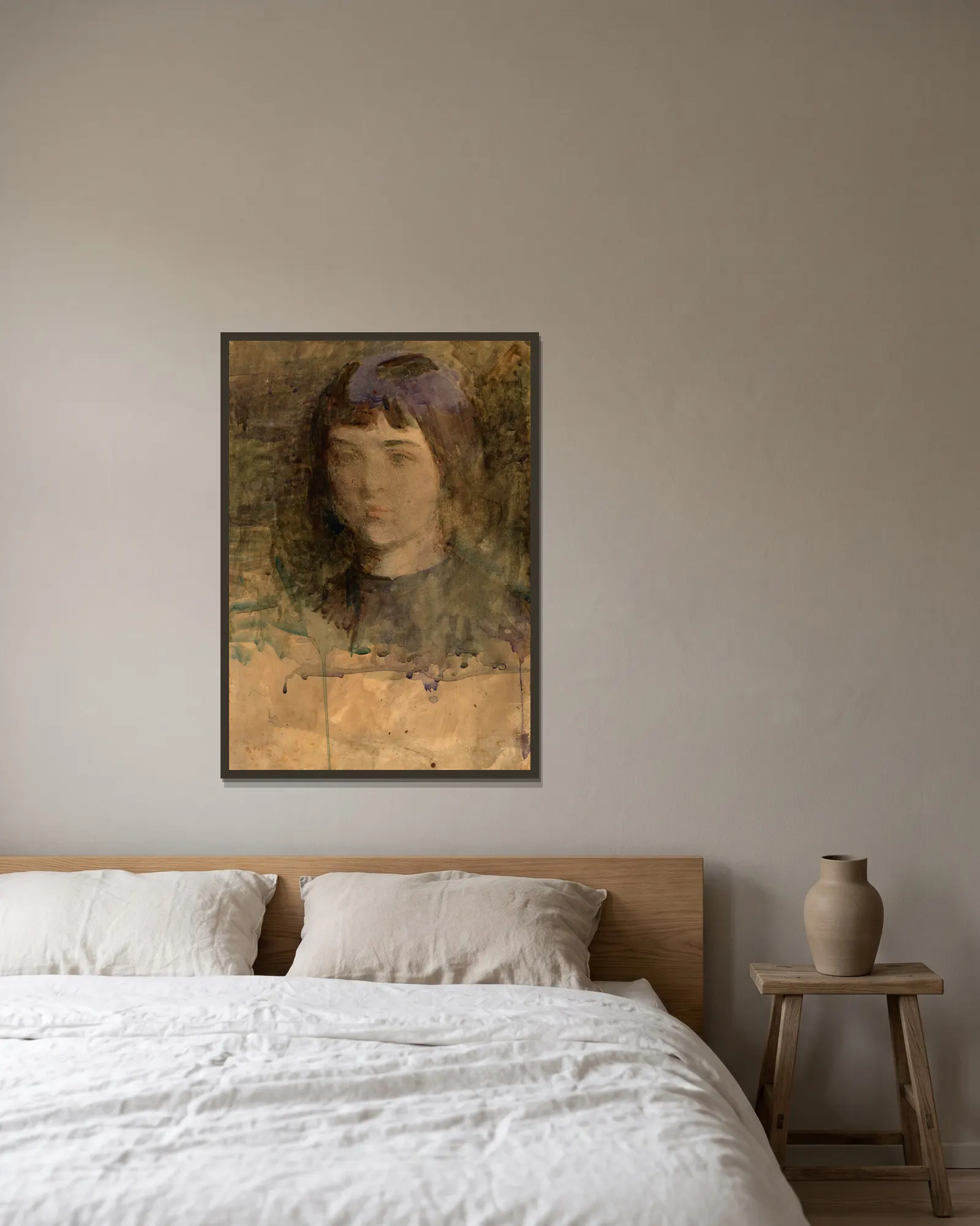 Mary av Abbott Handerson Thayer inramad på en vägg