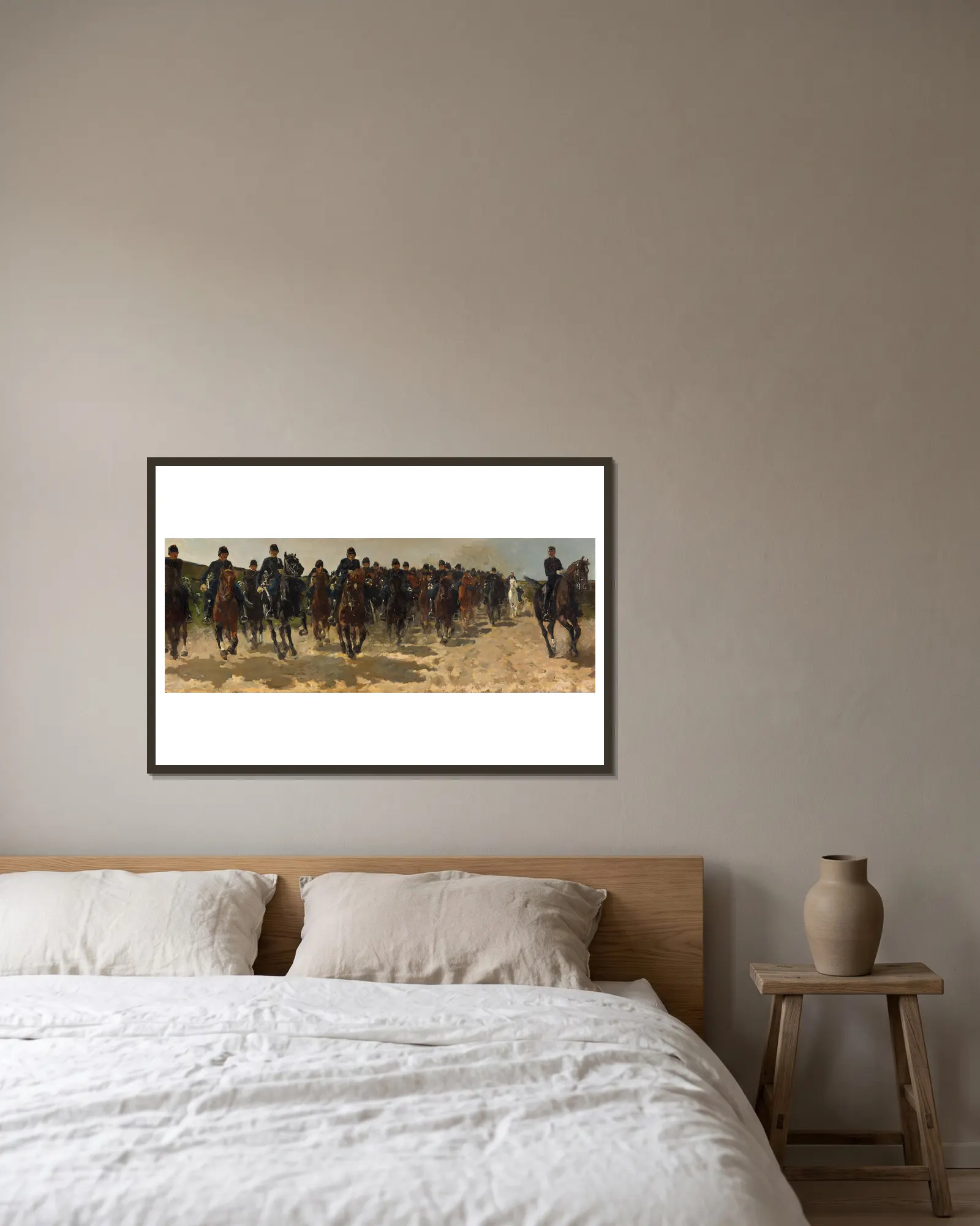Cavalry av George Hendrik Breitner inramad på en vägg