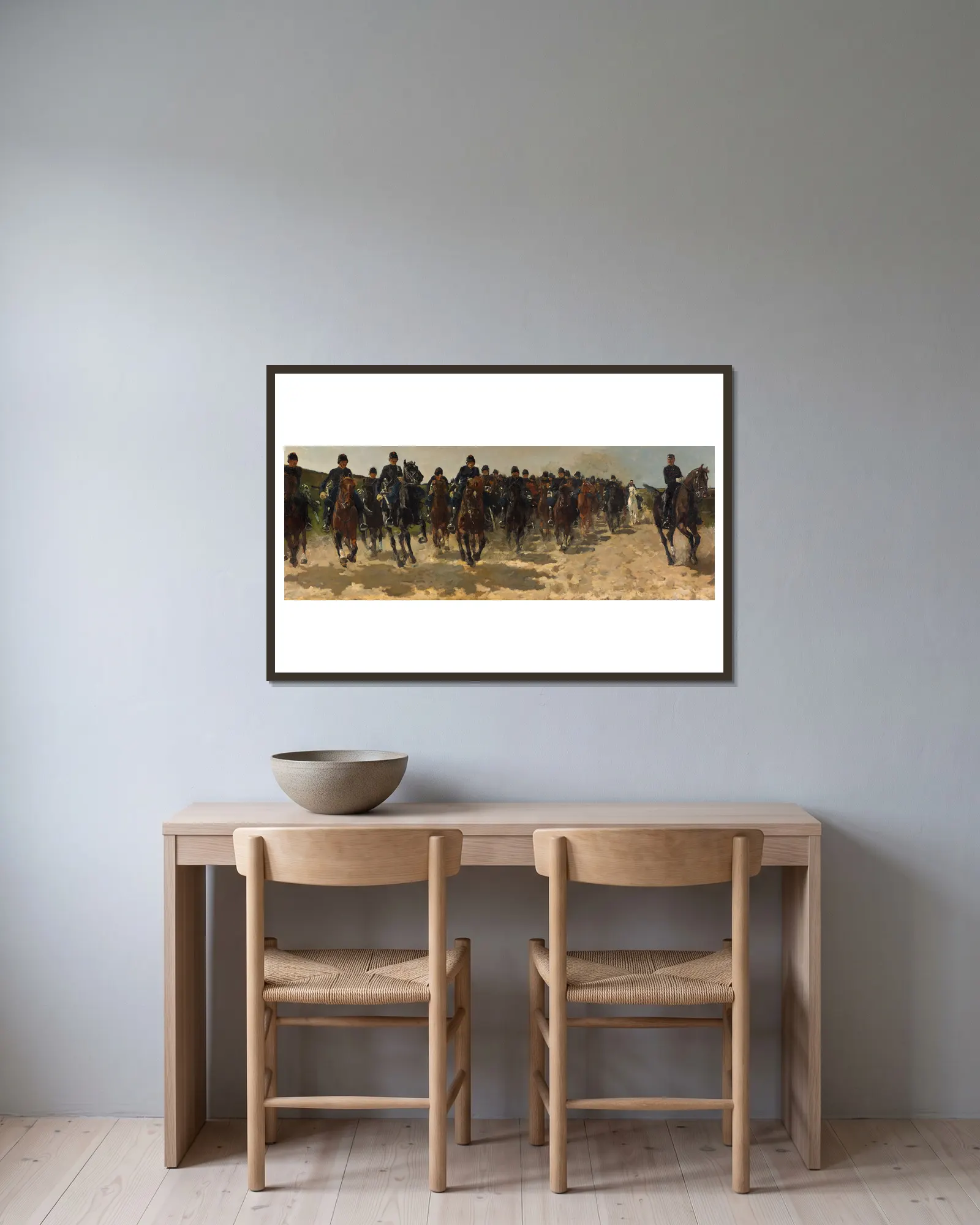 Cavalry av George Hendrik Breitner inramad på en vägg