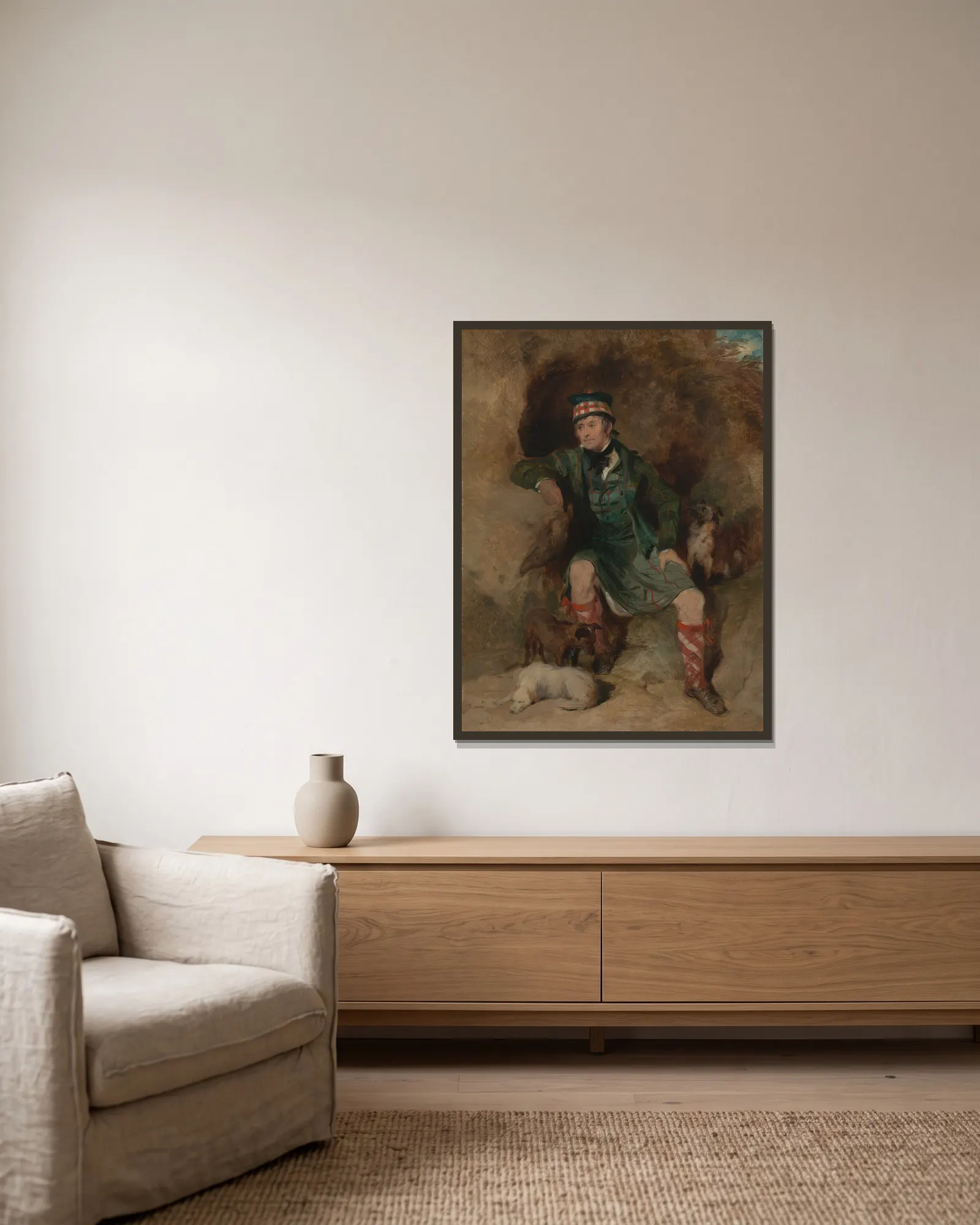 Donald McIntyre av Sir Edwin Henry Landseer inramad på en vägg
