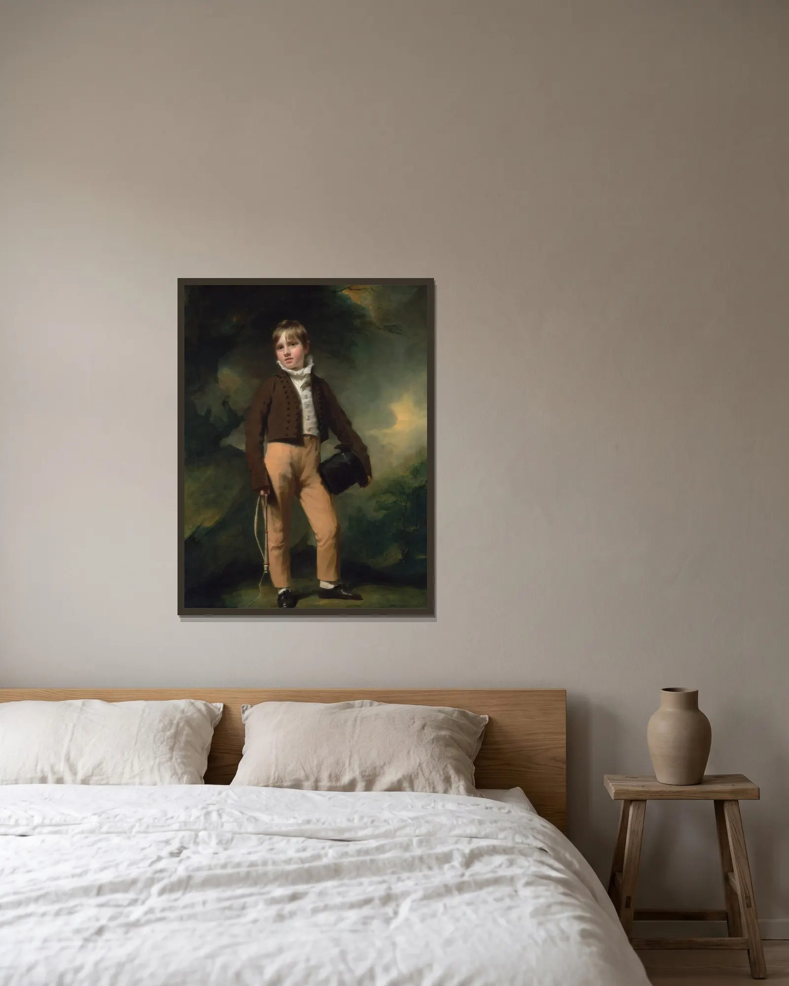 Quentin McAdam av Sir Henry Raeburn inramad på en vägg