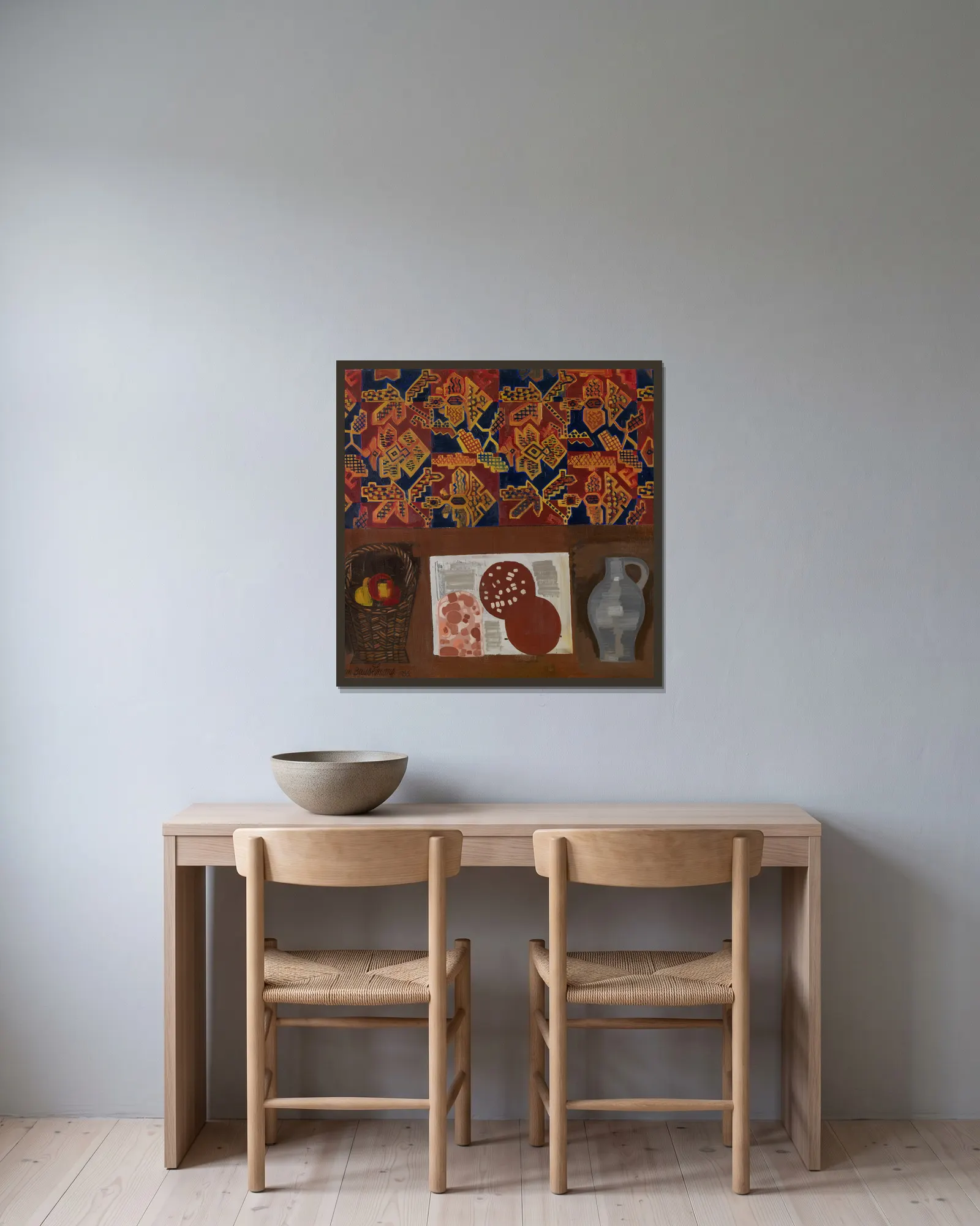 Still Life av Jean Brusselmans inramad på en vägg