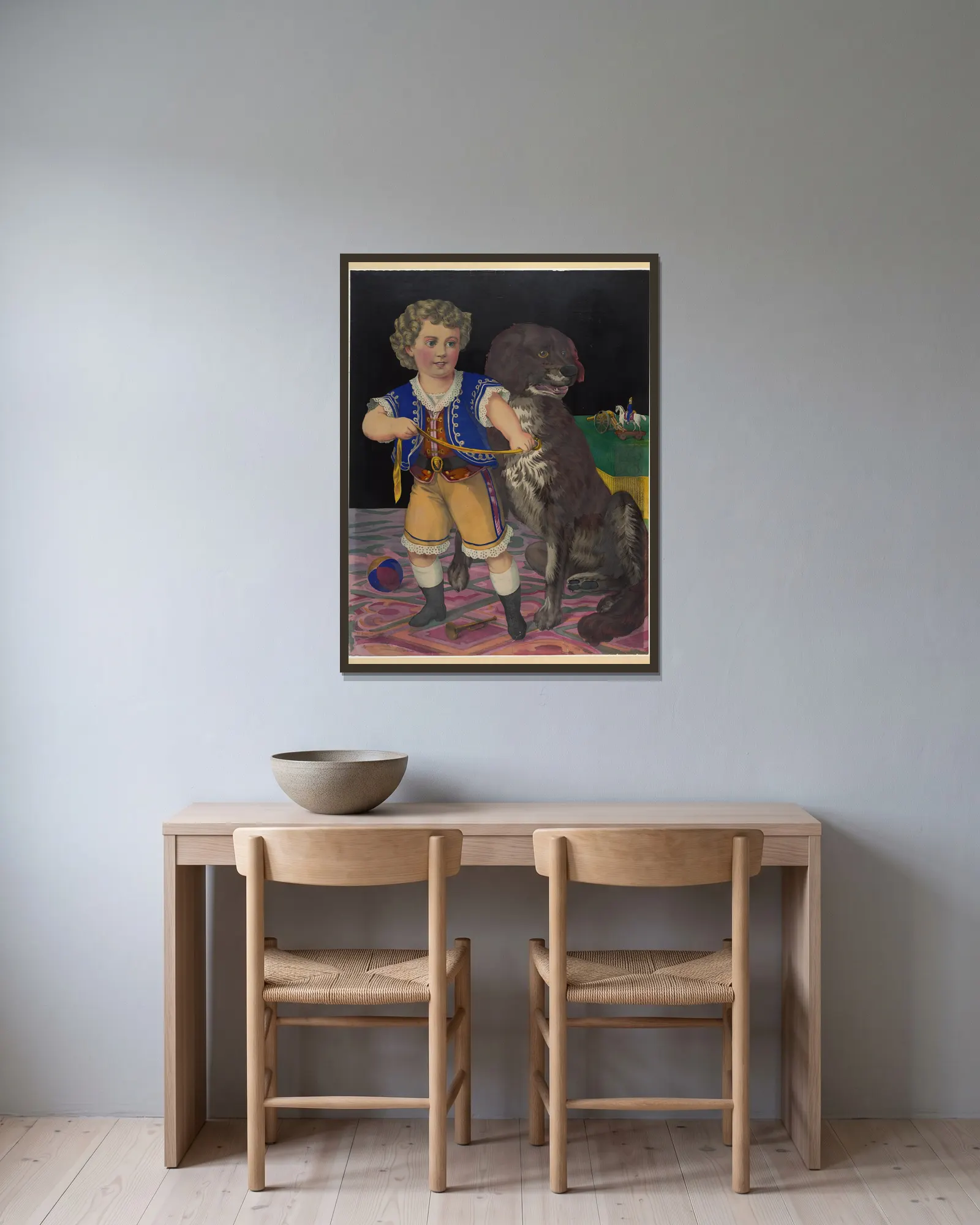 My protector av Henry Jerome Schile inramad på en vägg