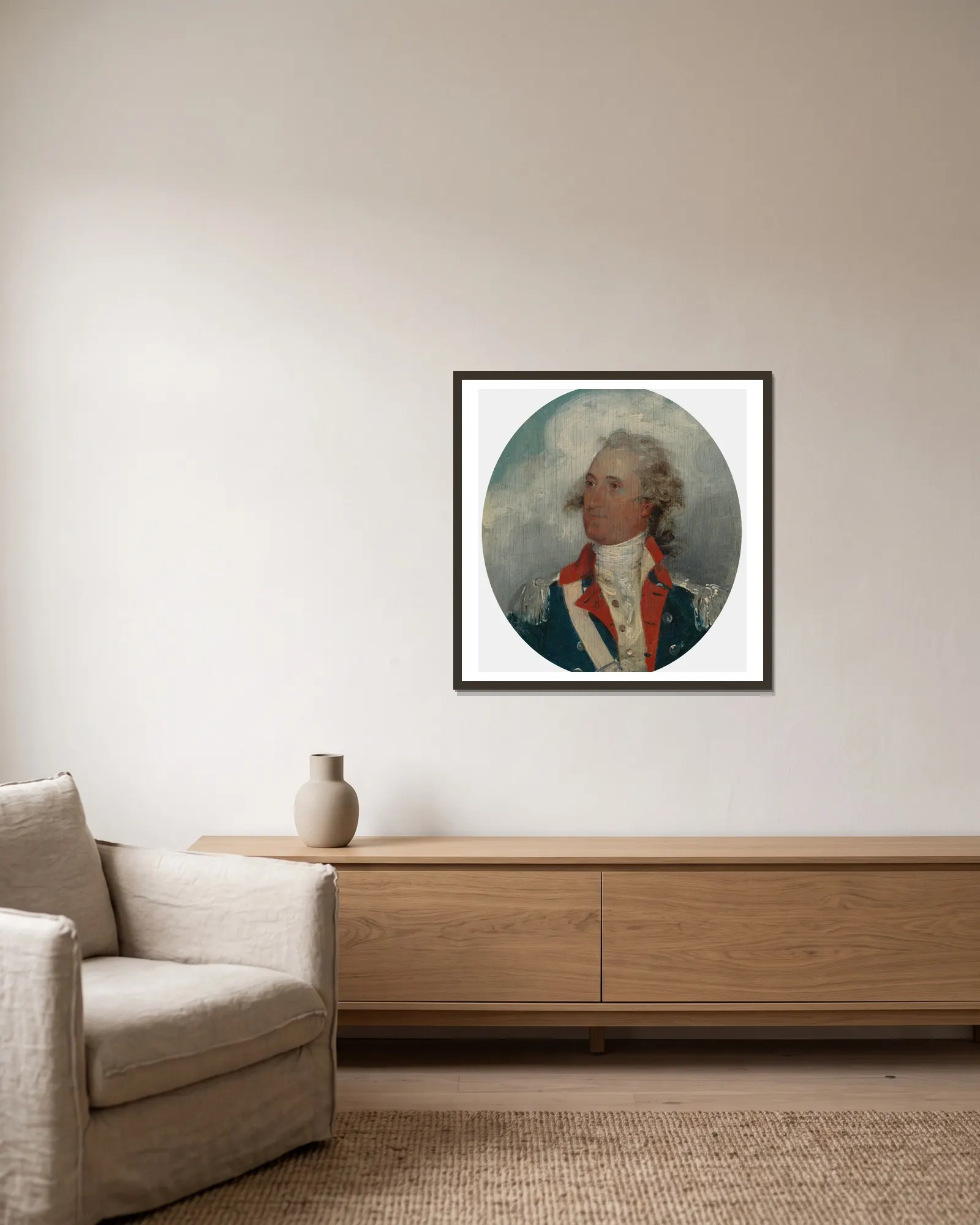 Thomas Pinckney av John Trumbull inramad på en vägg