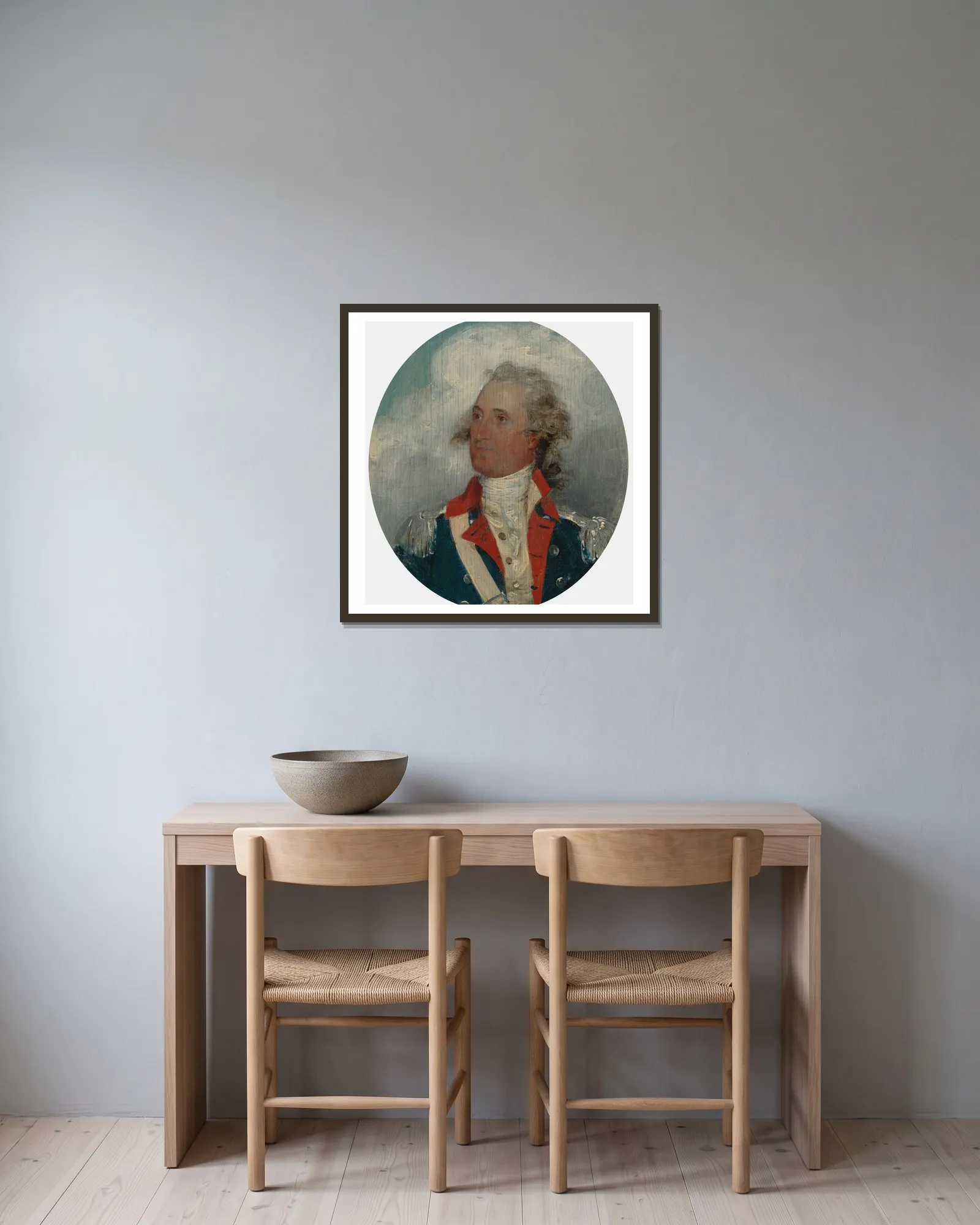 Thomas Pinckney av John Trumbull inramad på en vägg