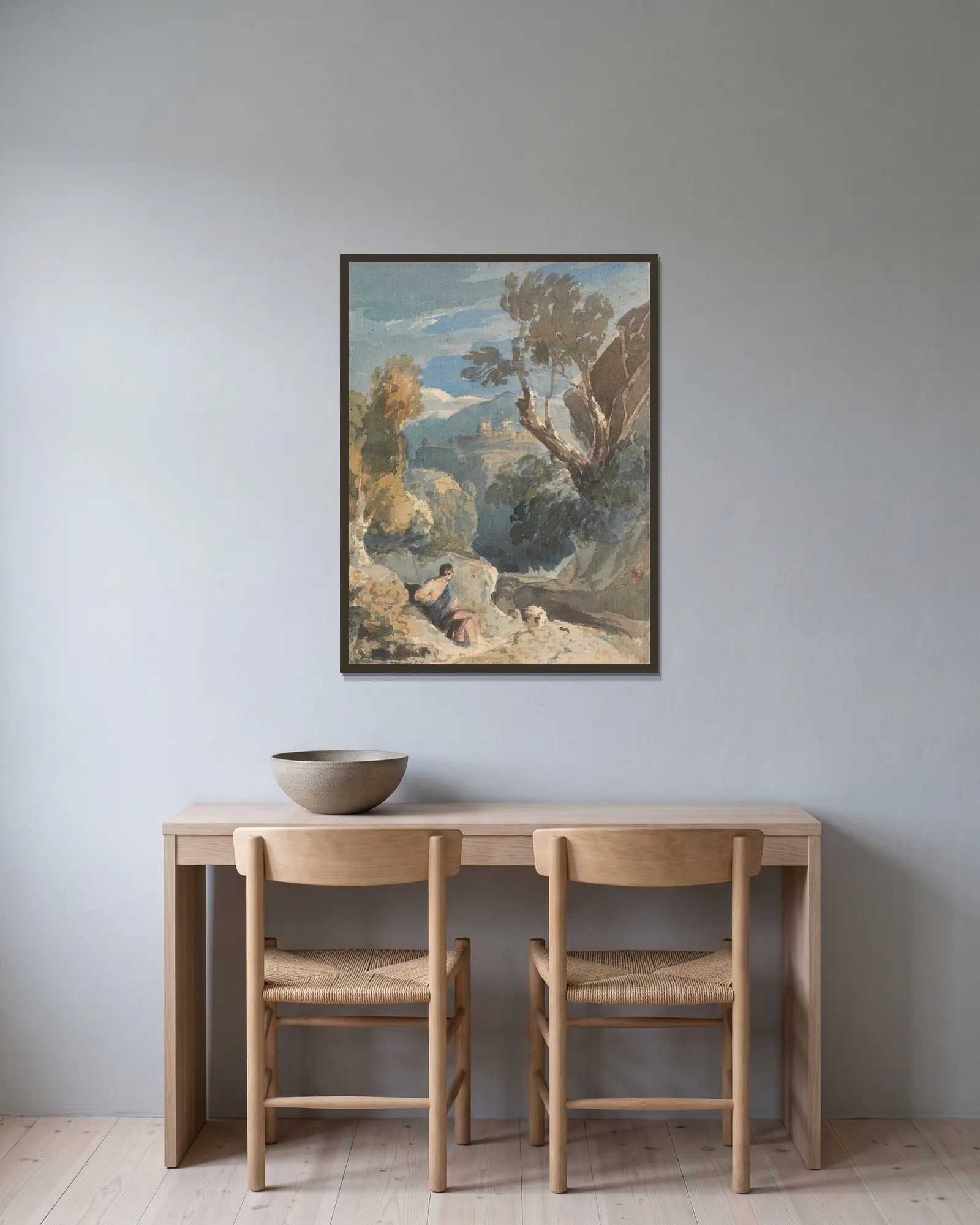 Classic Composition av John Varley inramad på en vägg
