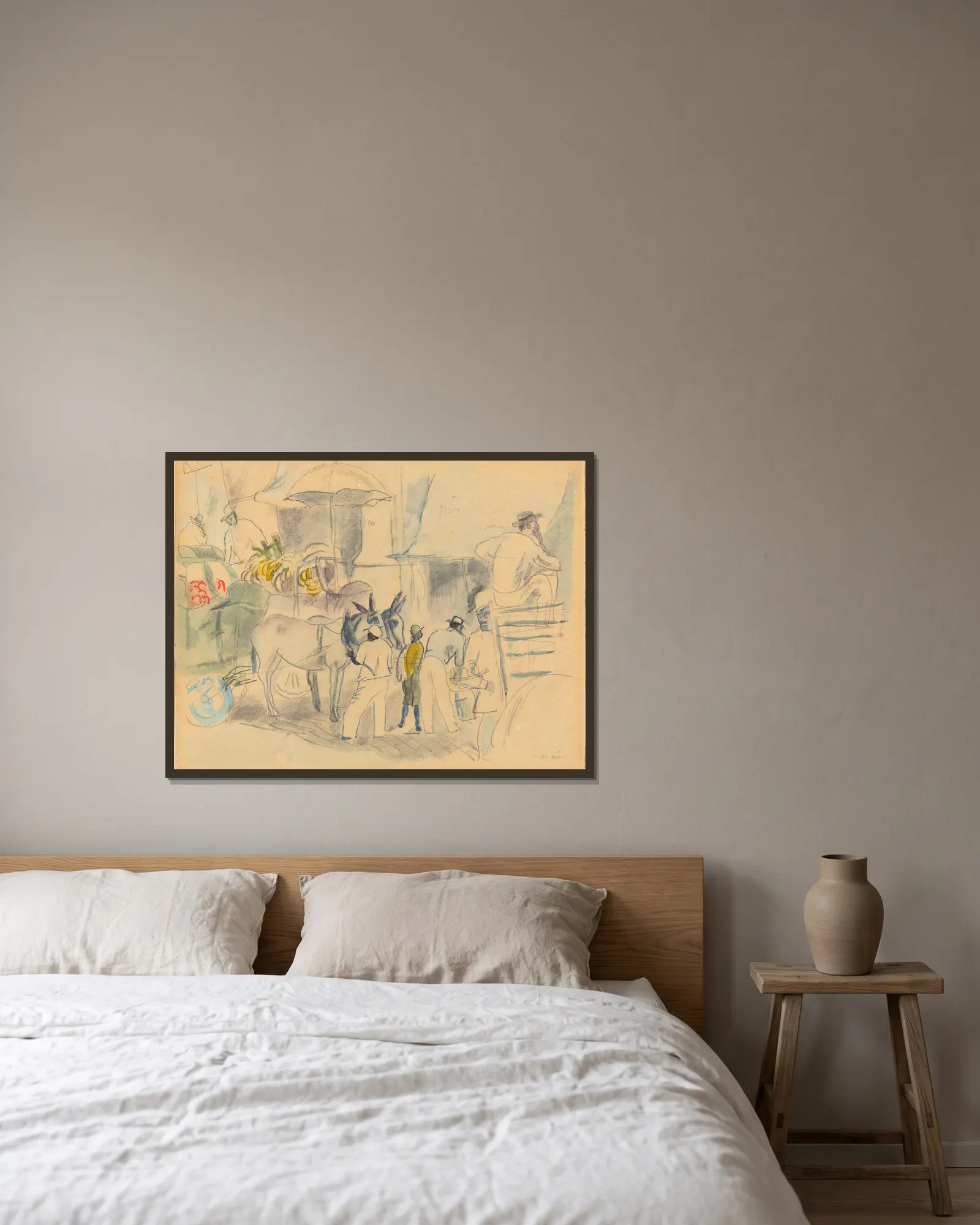 Havana av Jules Pascin inramad på en vägg