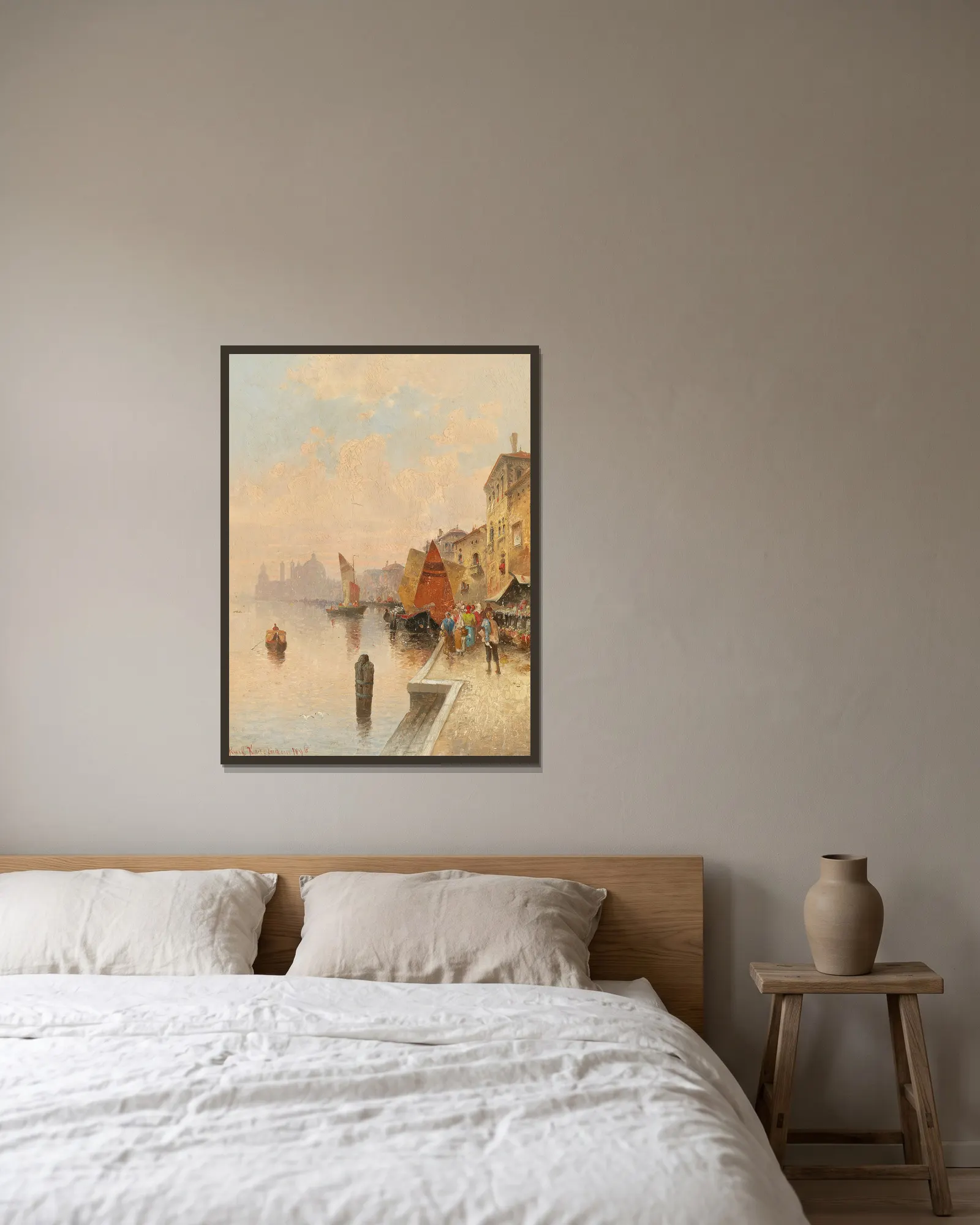La Giudecca, Venice av Karl Kaufmann inramad på en vägg