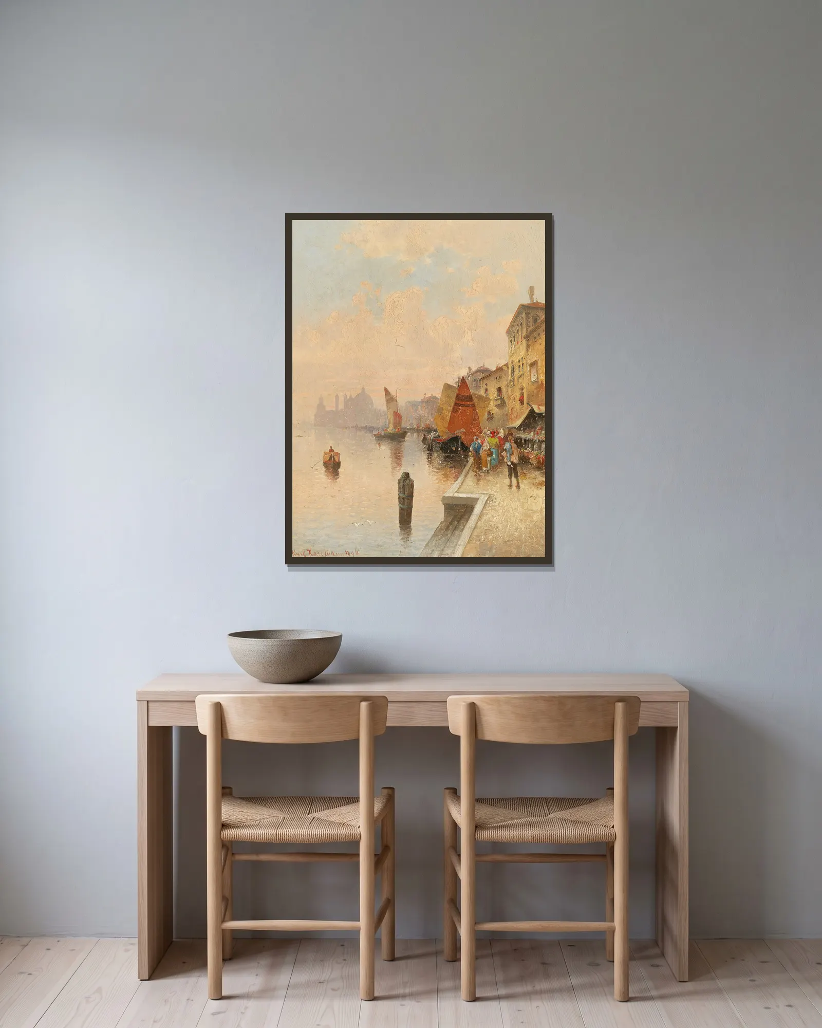 La Giudecca, Venice av Karl Kaufmann inramad på en vägg